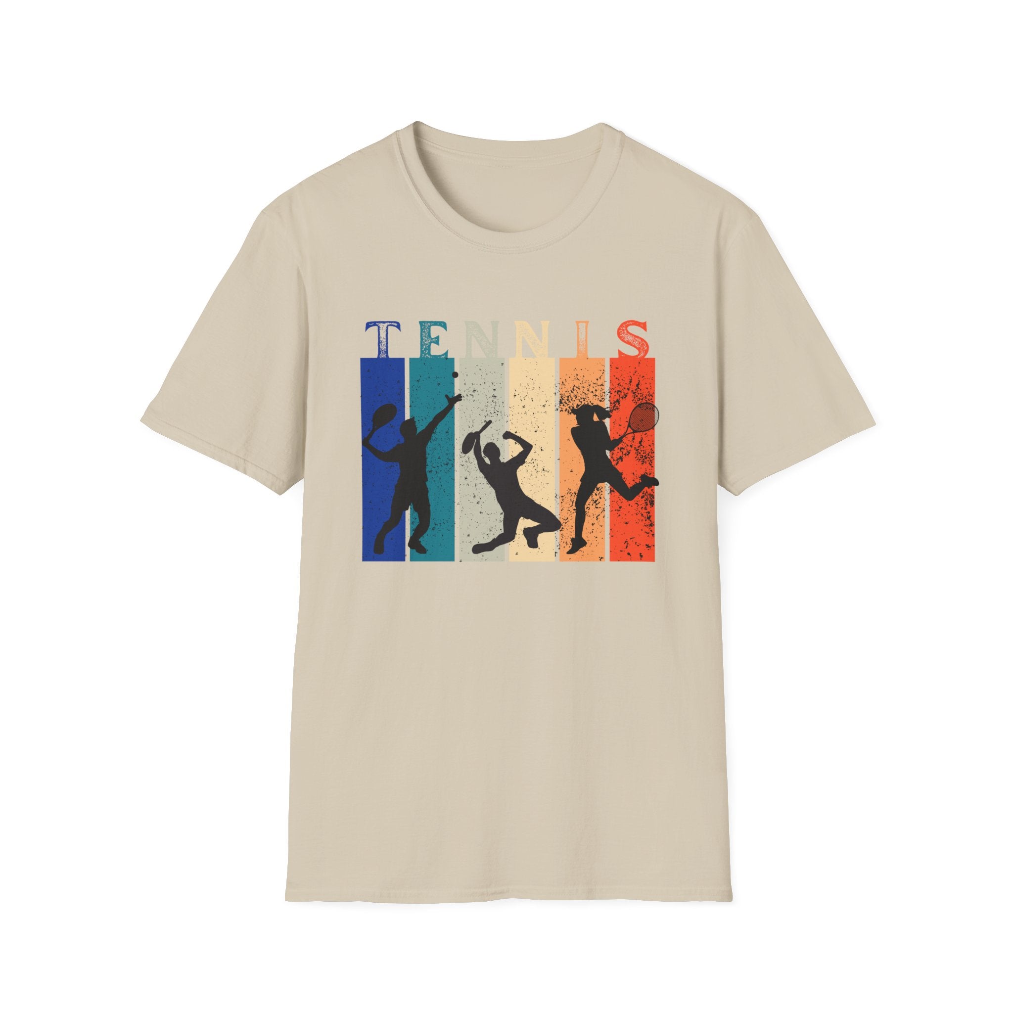 Retro Rainbow Tennis T-Shirt