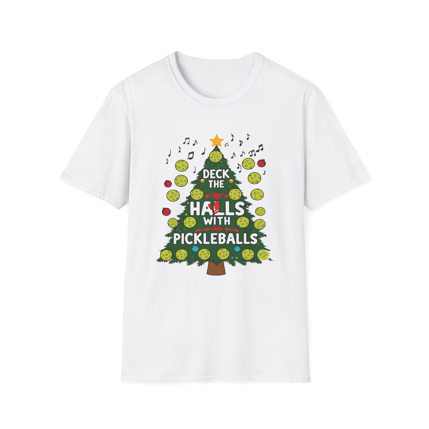 Deck the Halls With Pickleballs T-Shirt