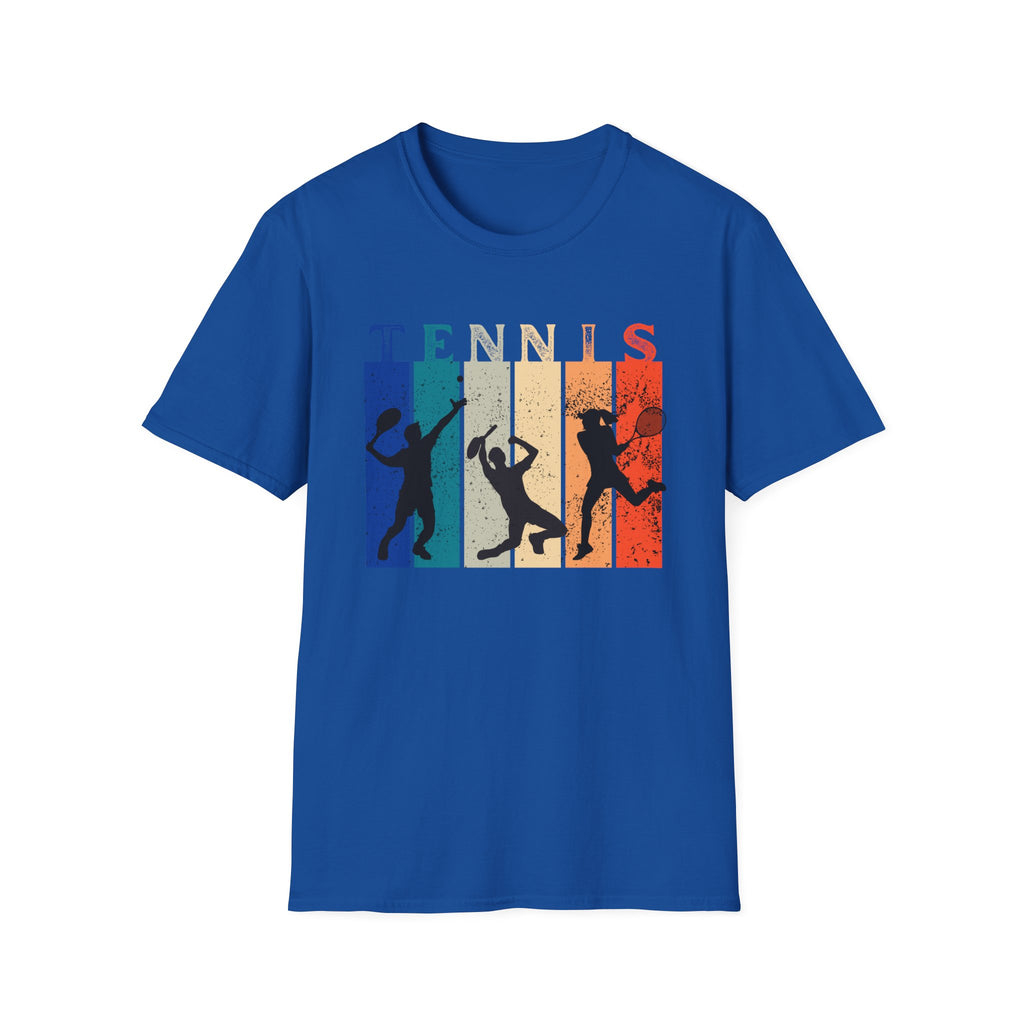 Retro Rainbow Tennis T-Shirt