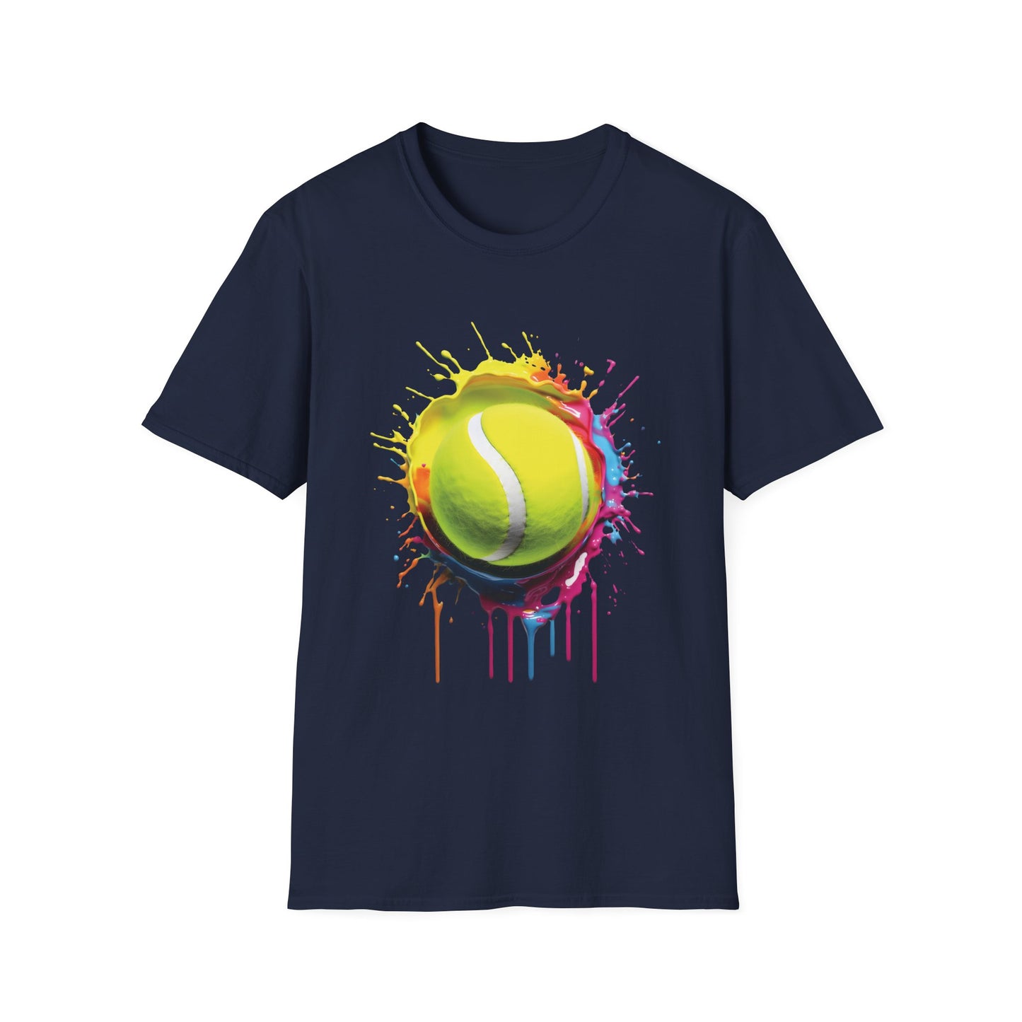 Tennis Ball Colorful Splat T-shirt