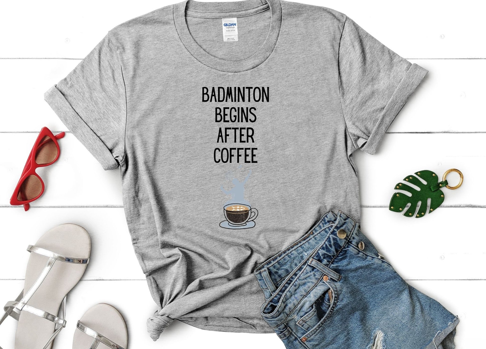 Badminton Begins After Coffee Tee