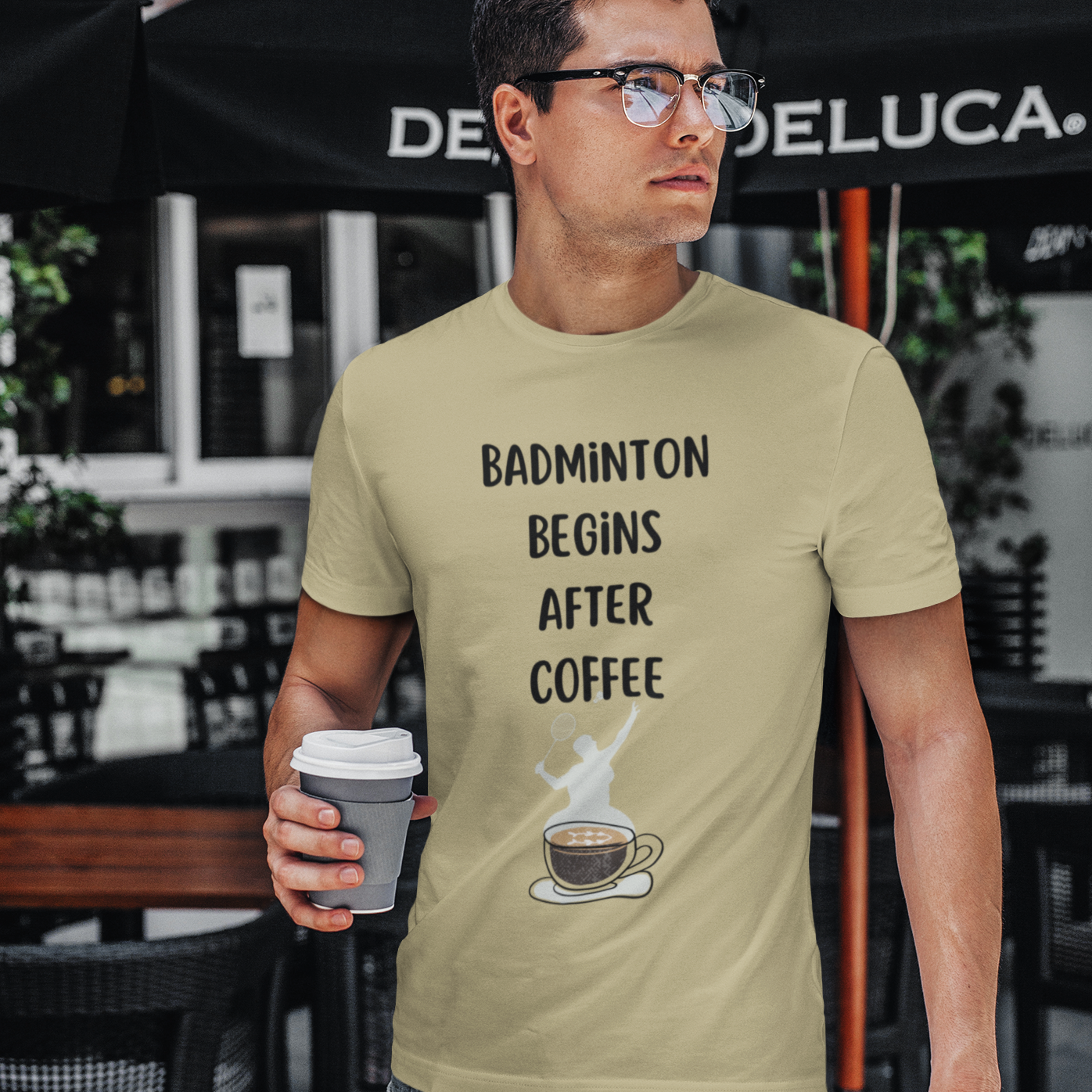 Badminton Begins After Coffee Tee