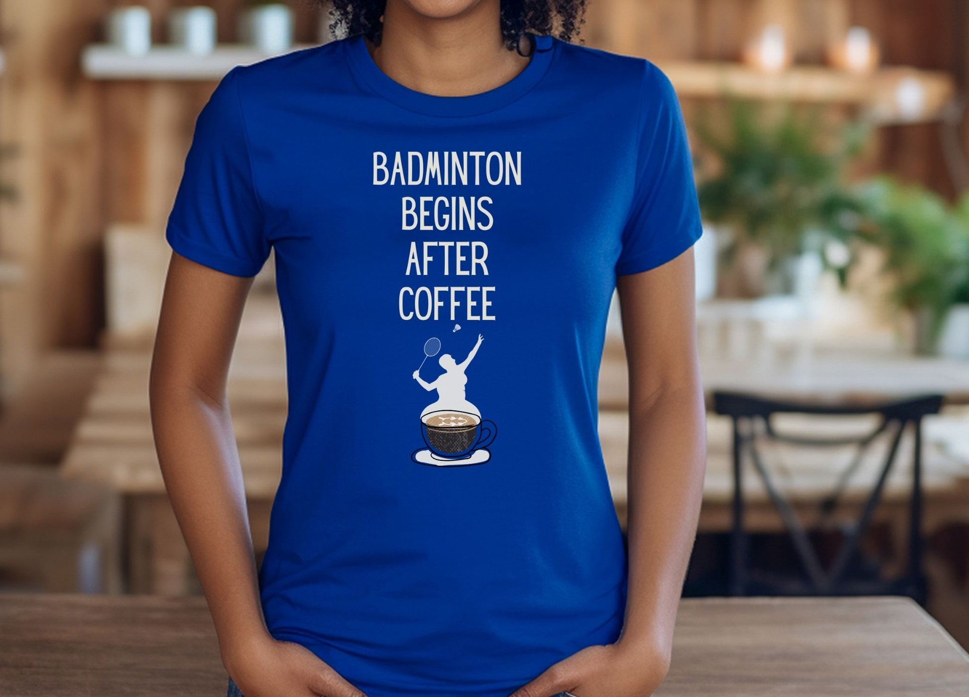 Badminton Begins After Coffee Tee