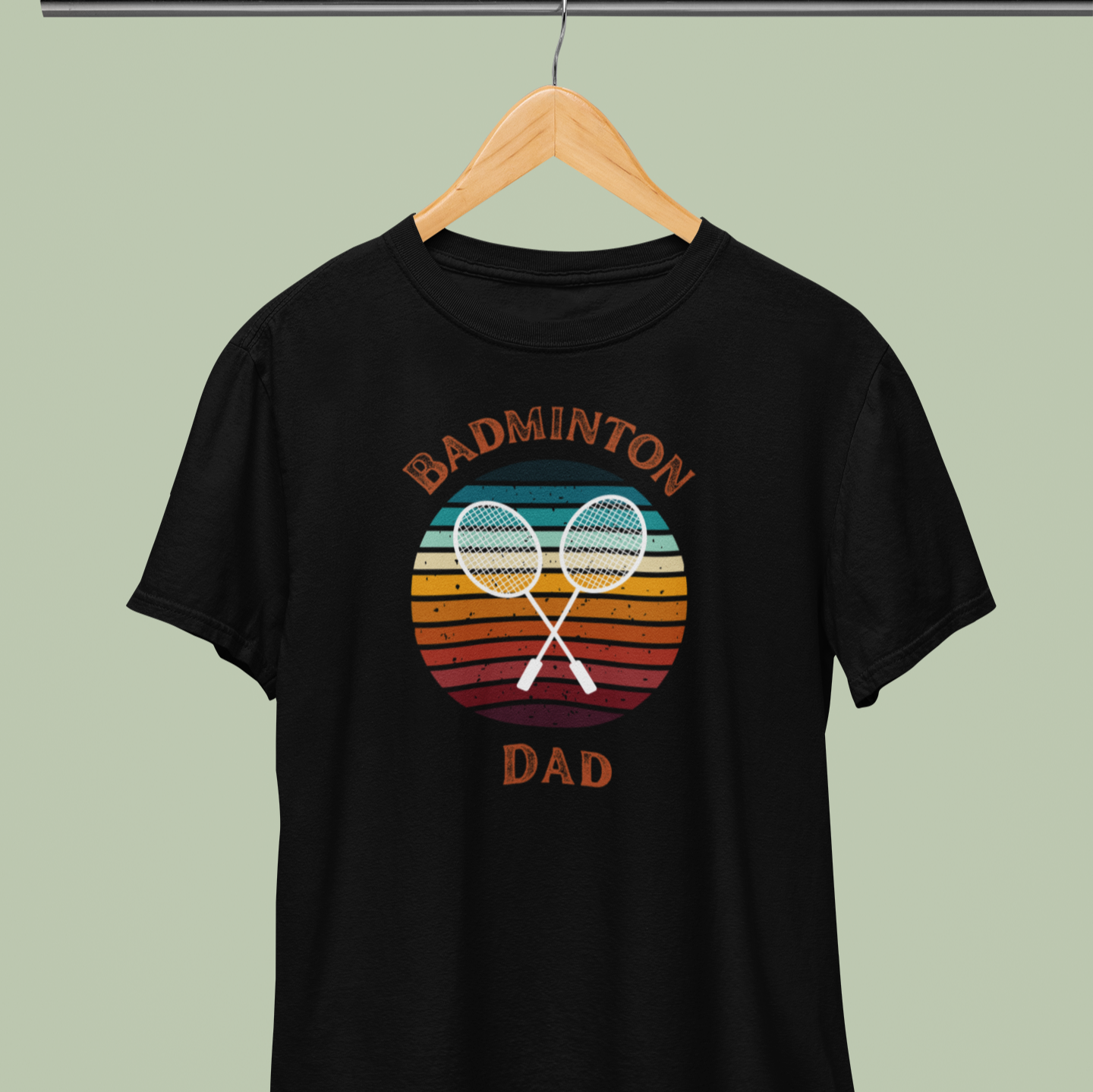 Badminton Dad tee Black