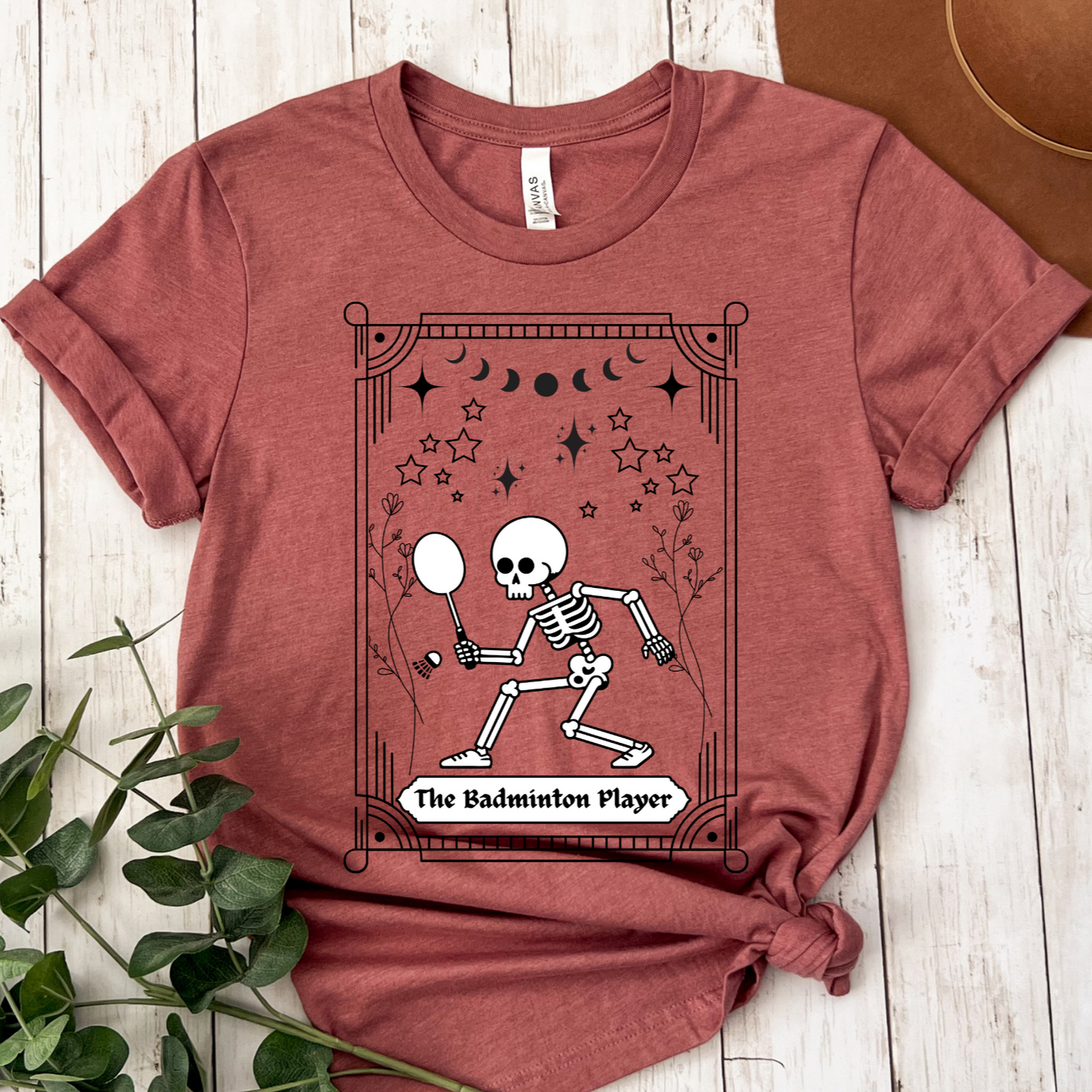 Badminton Player Tarot Card T-Shirt