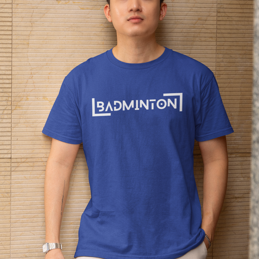 Badminton Square Design T-shirt