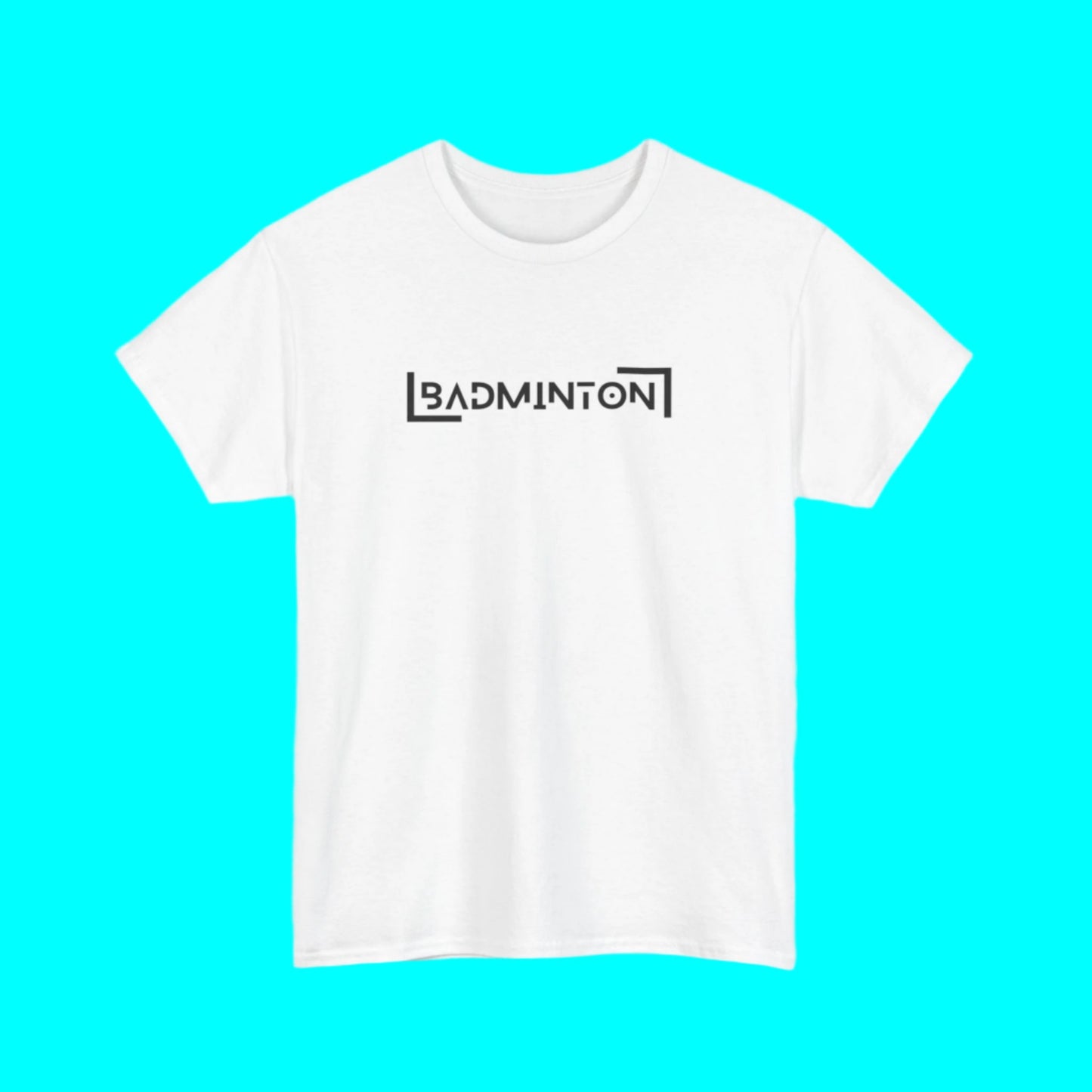 Badminton Square Design T-shirt