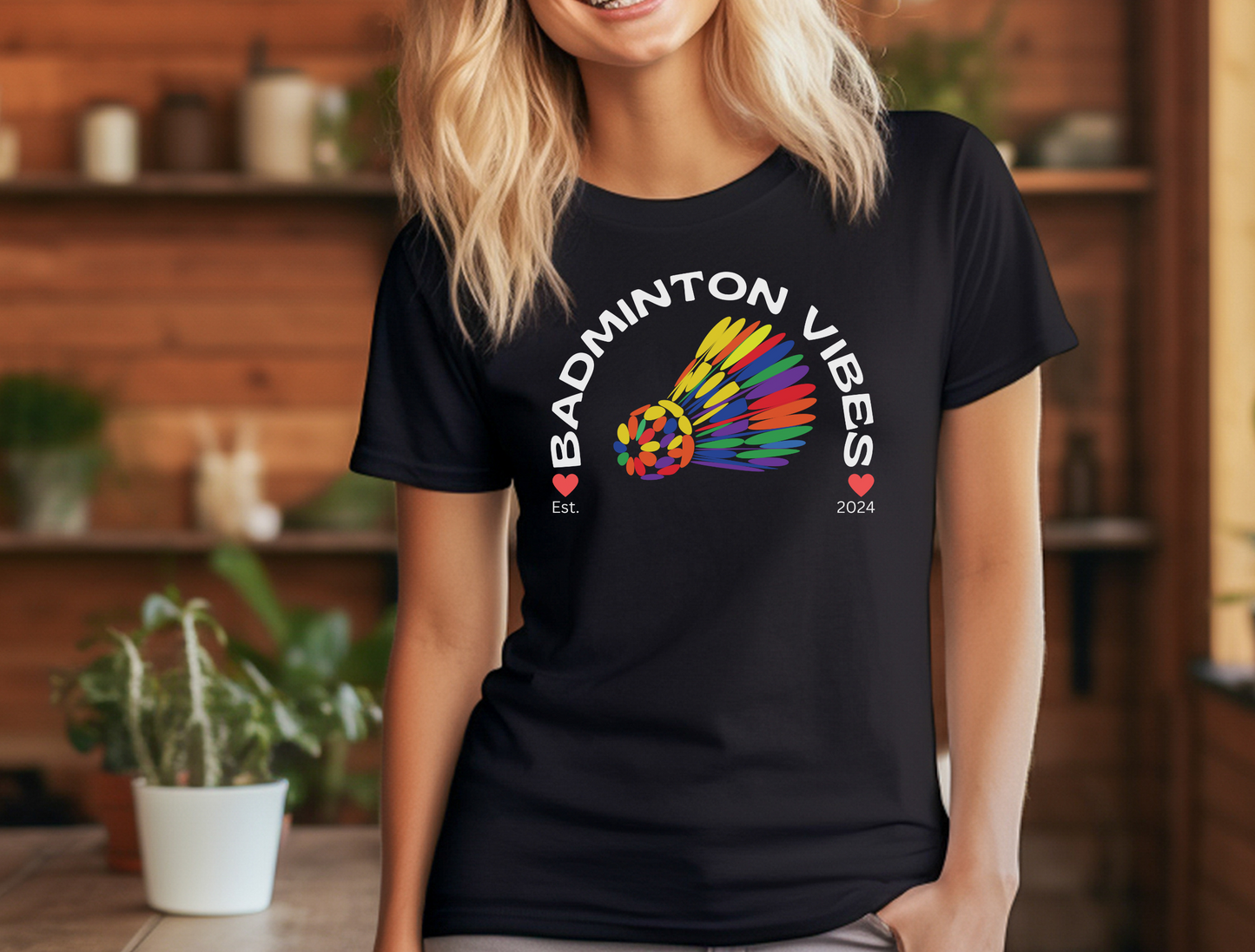 Badminton Vibes Tee Black