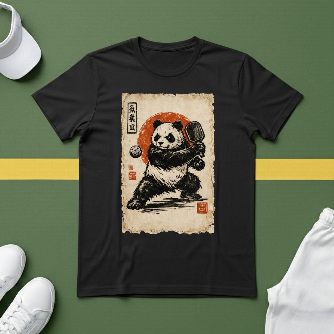 Japanese Panda Pickleball T-Shirt