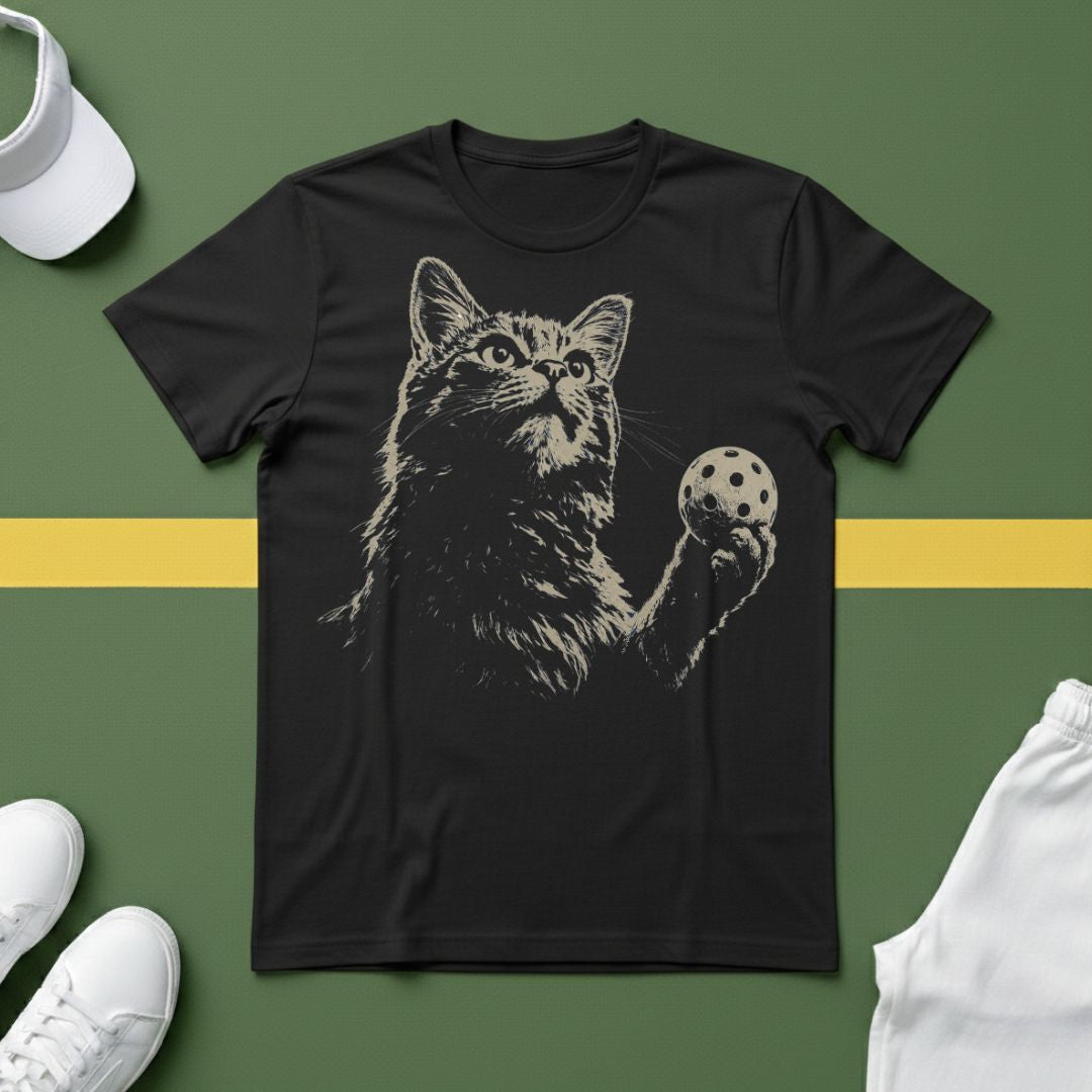 Cat Pickleball T-Shirt