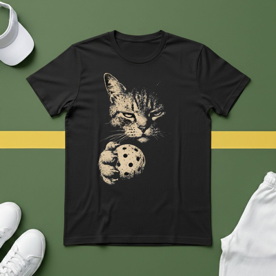 Dark Cat Pickleball T-Shirt