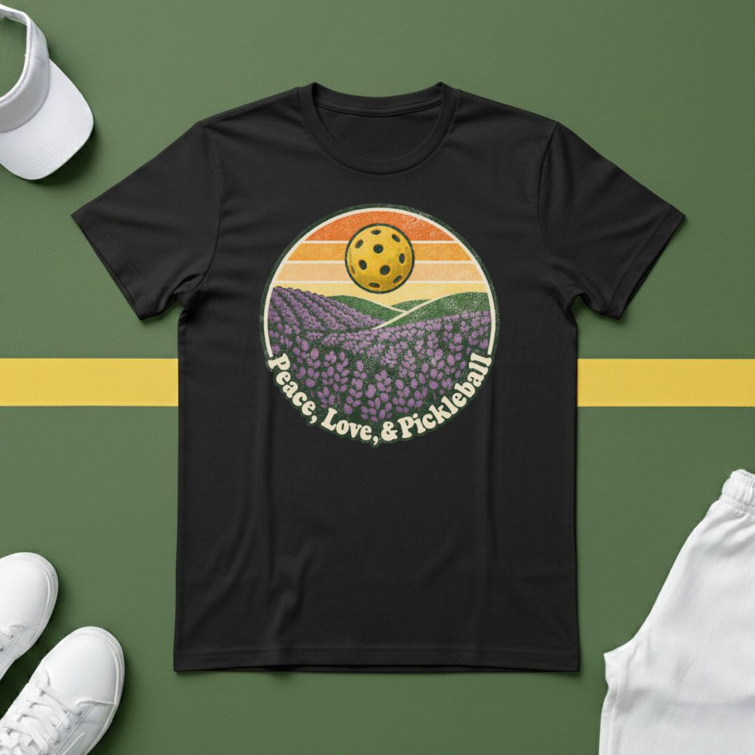 Peace, Love and Pickleball T-Shirt