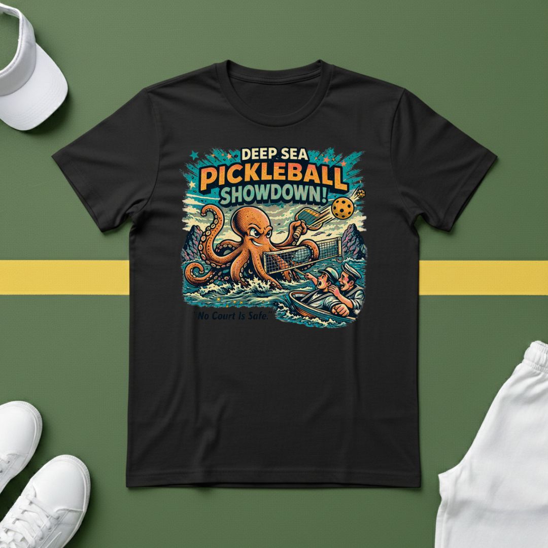 Deep Sea Pickleball Showdown T-Shirt
