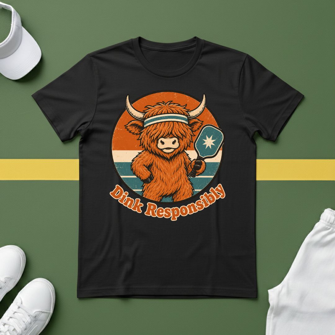 Highland Cow Dink Responsibly T-Shirt