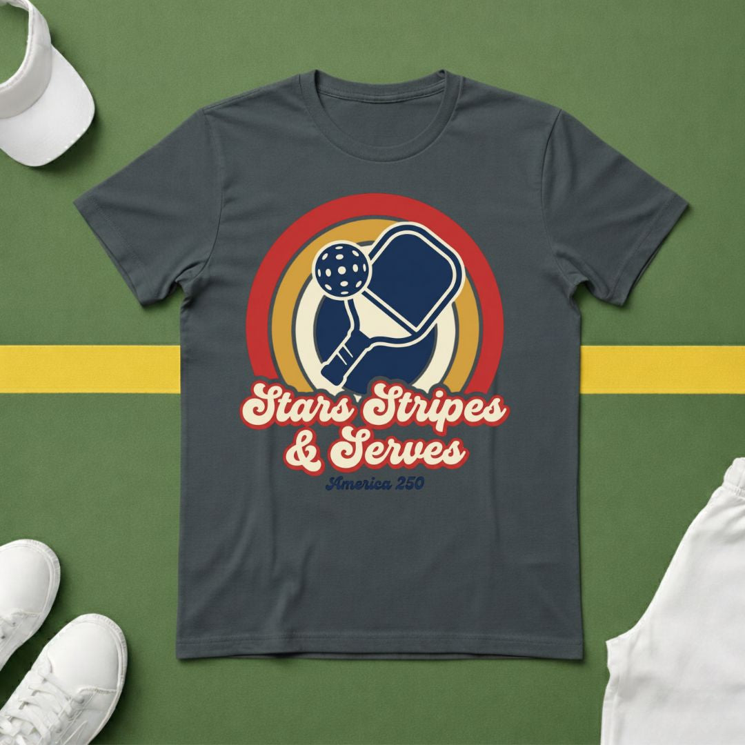 Retro Stars, Stripes & Serves T-Shirt