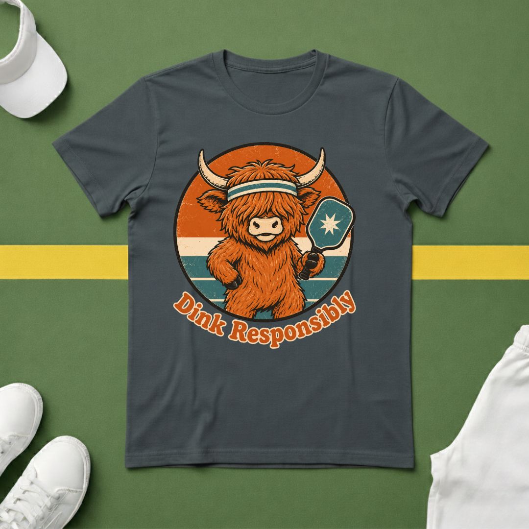 Highland Cow Dink Responsibly T-Shirt