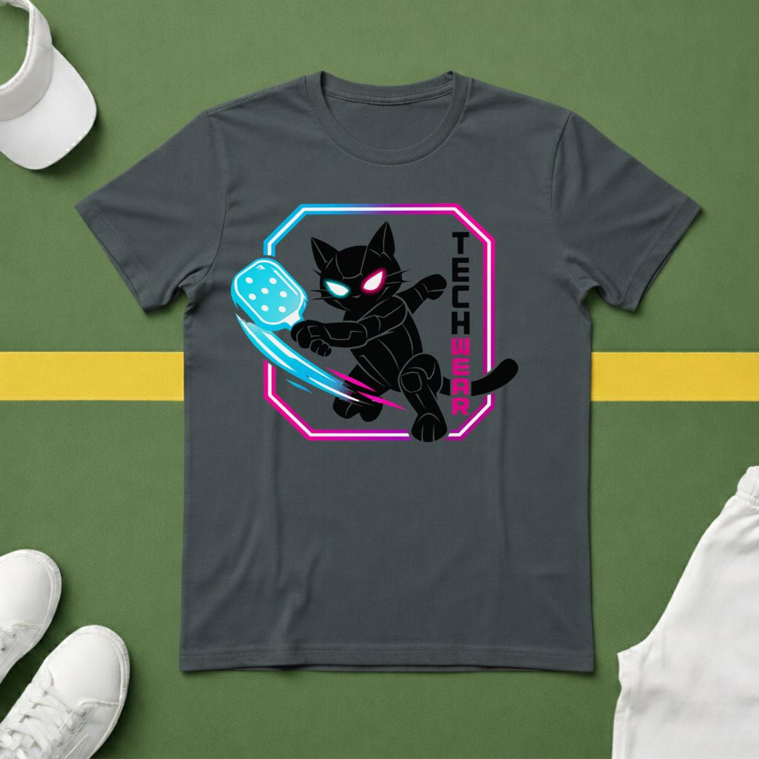 Tech Pickleball Cat T-Shirt