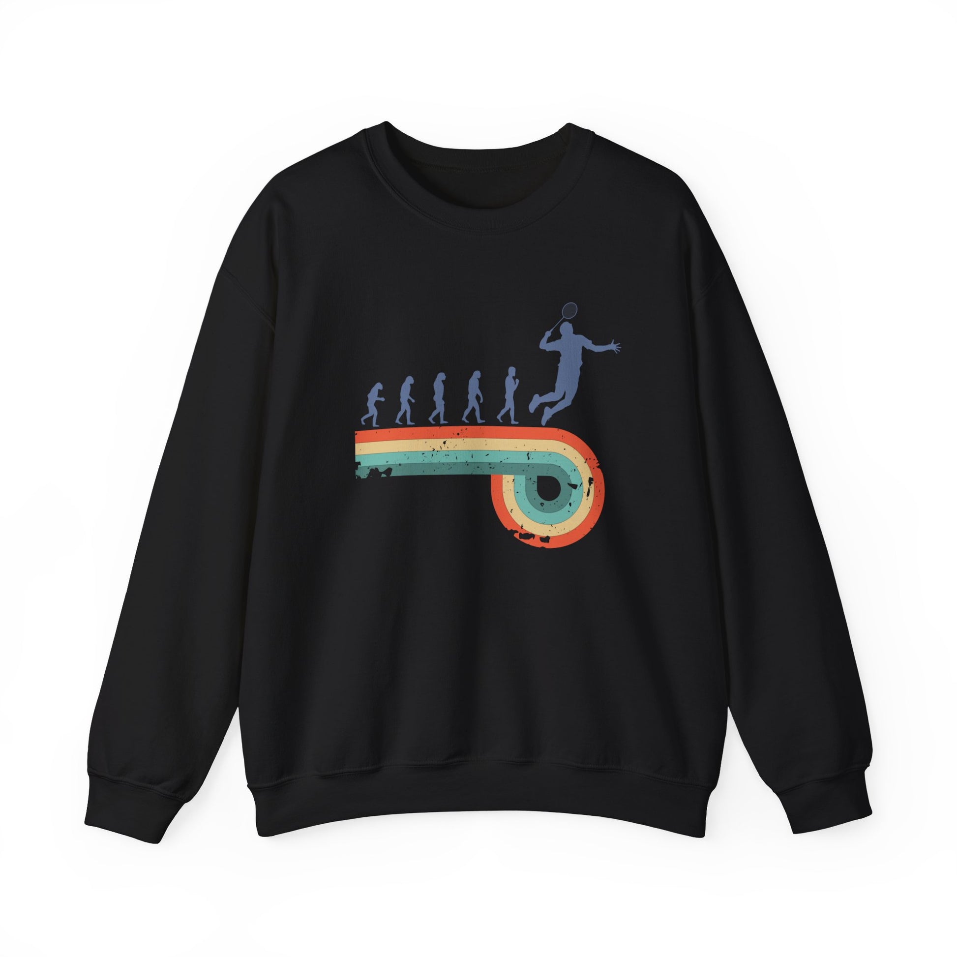 Evolution of badminton man Sweatshirt