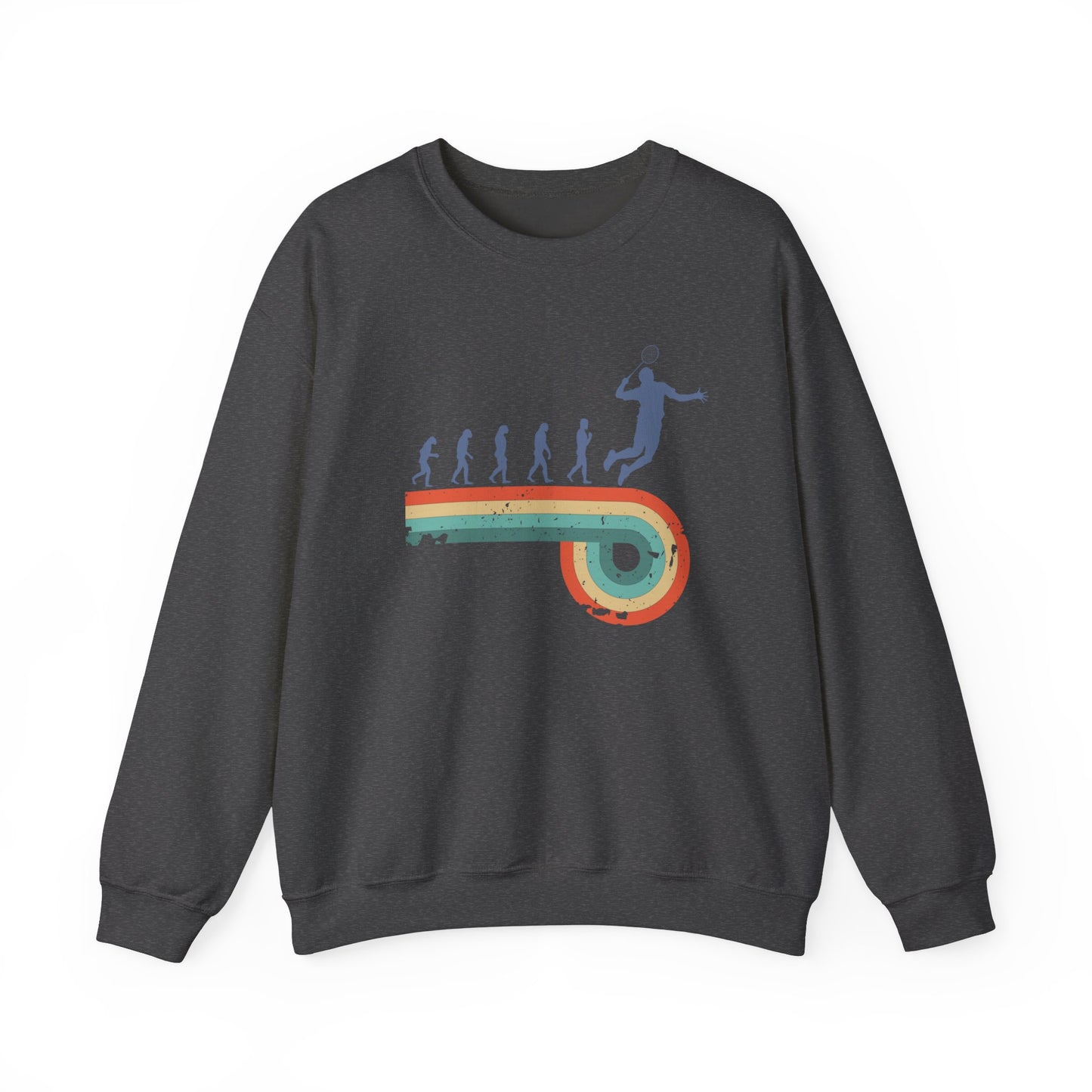 Evolution of badminton man Sweatshirt