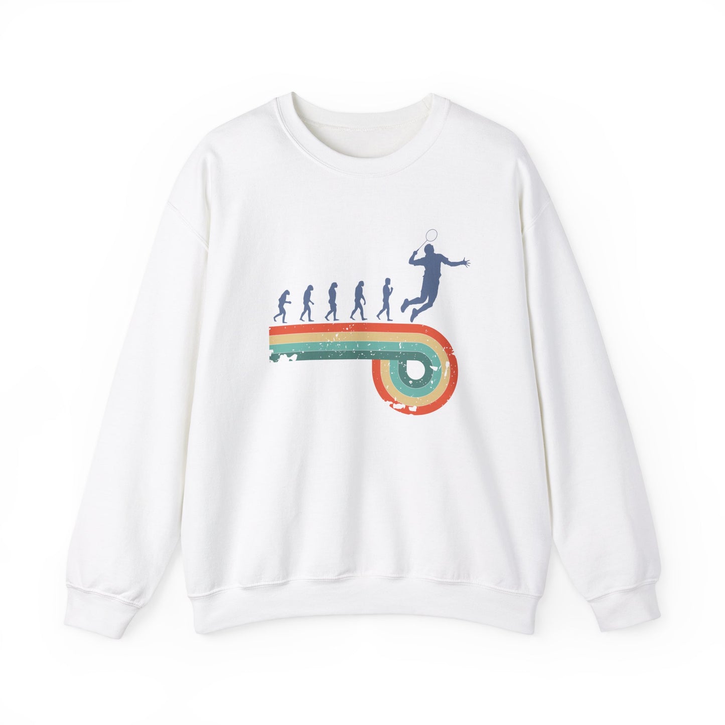 Evolution of badminton man Sweatshirt