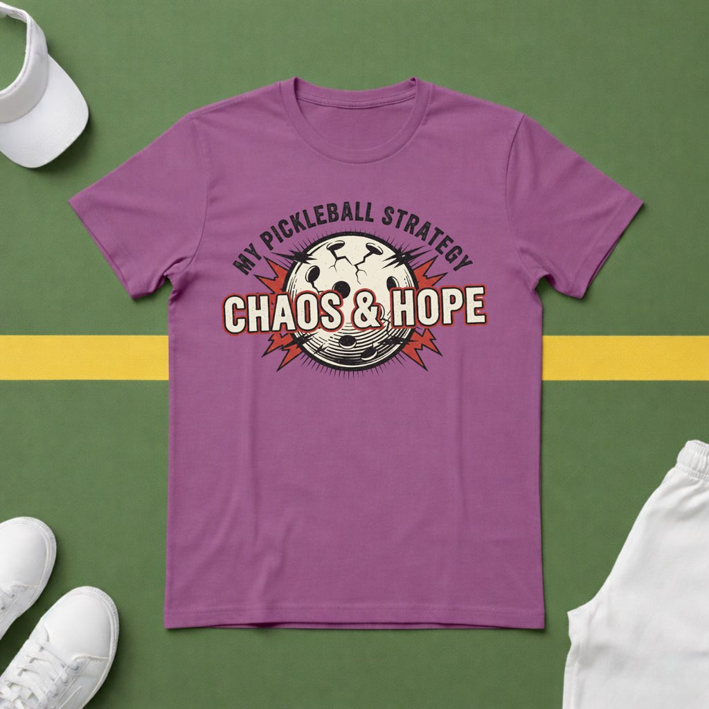 My Pickleball Strategy: Chaos and Hope T-Shirt