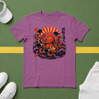 Pickleball Octapus Woodcut T-Shirt