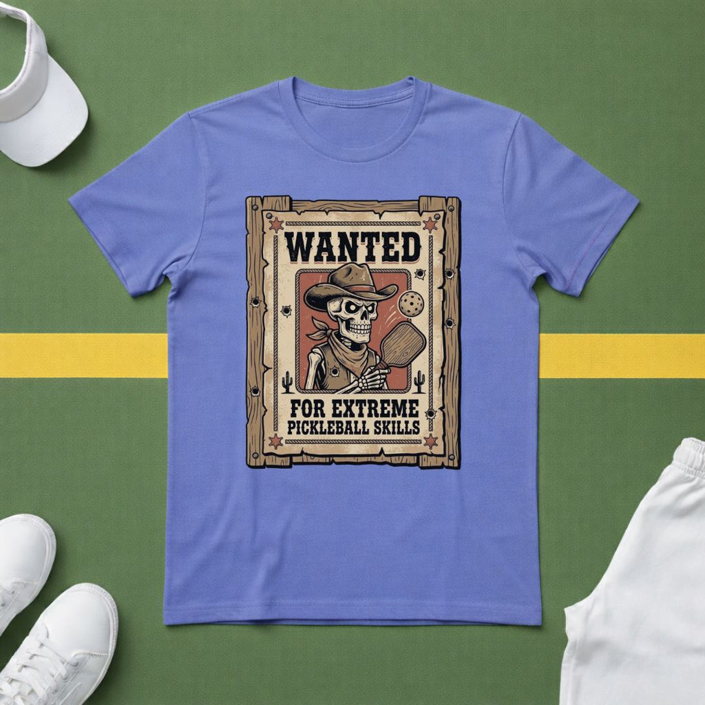 Wanted Pickleball Poster T-Shirt