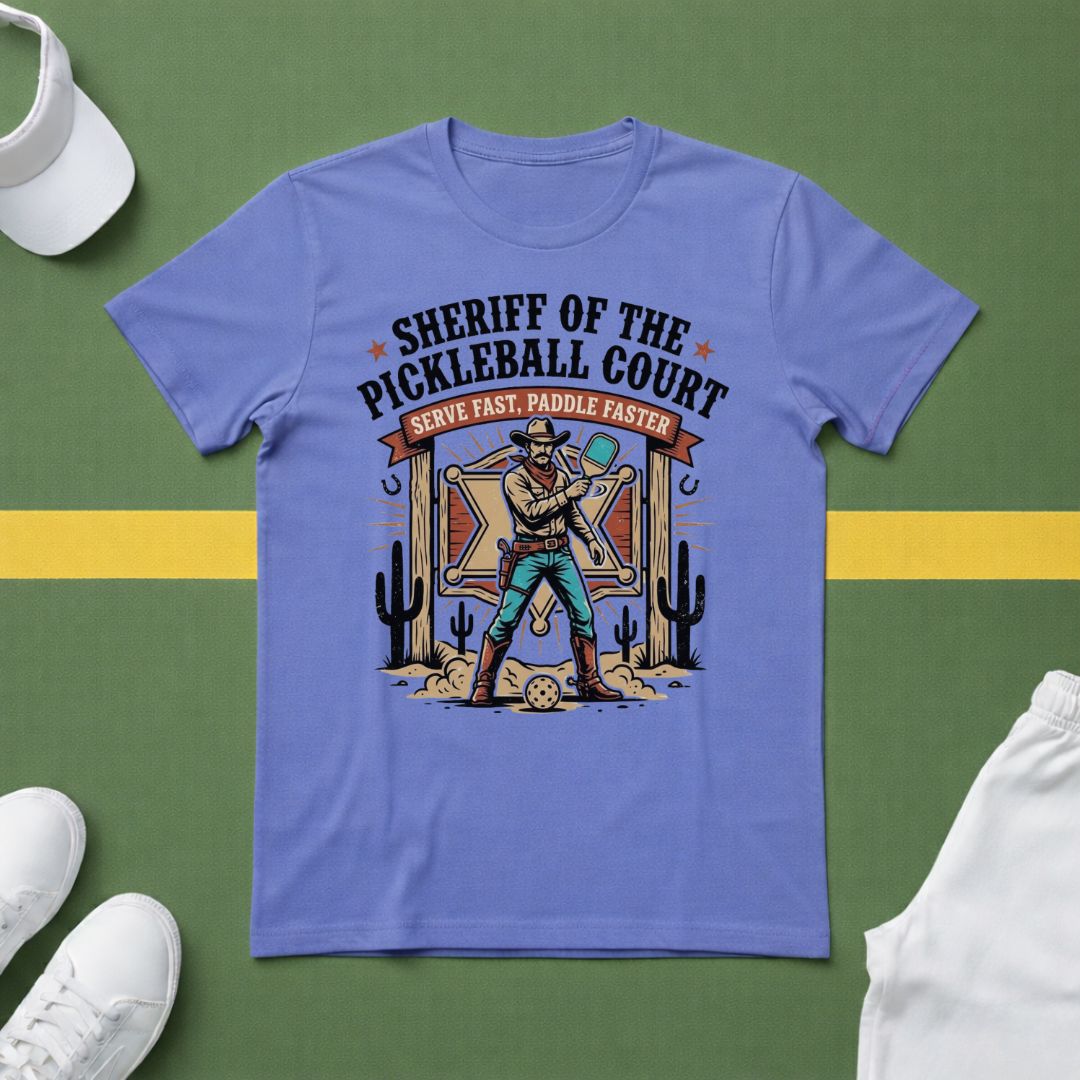 Sheriff of the Pickleball Court T-Shirt