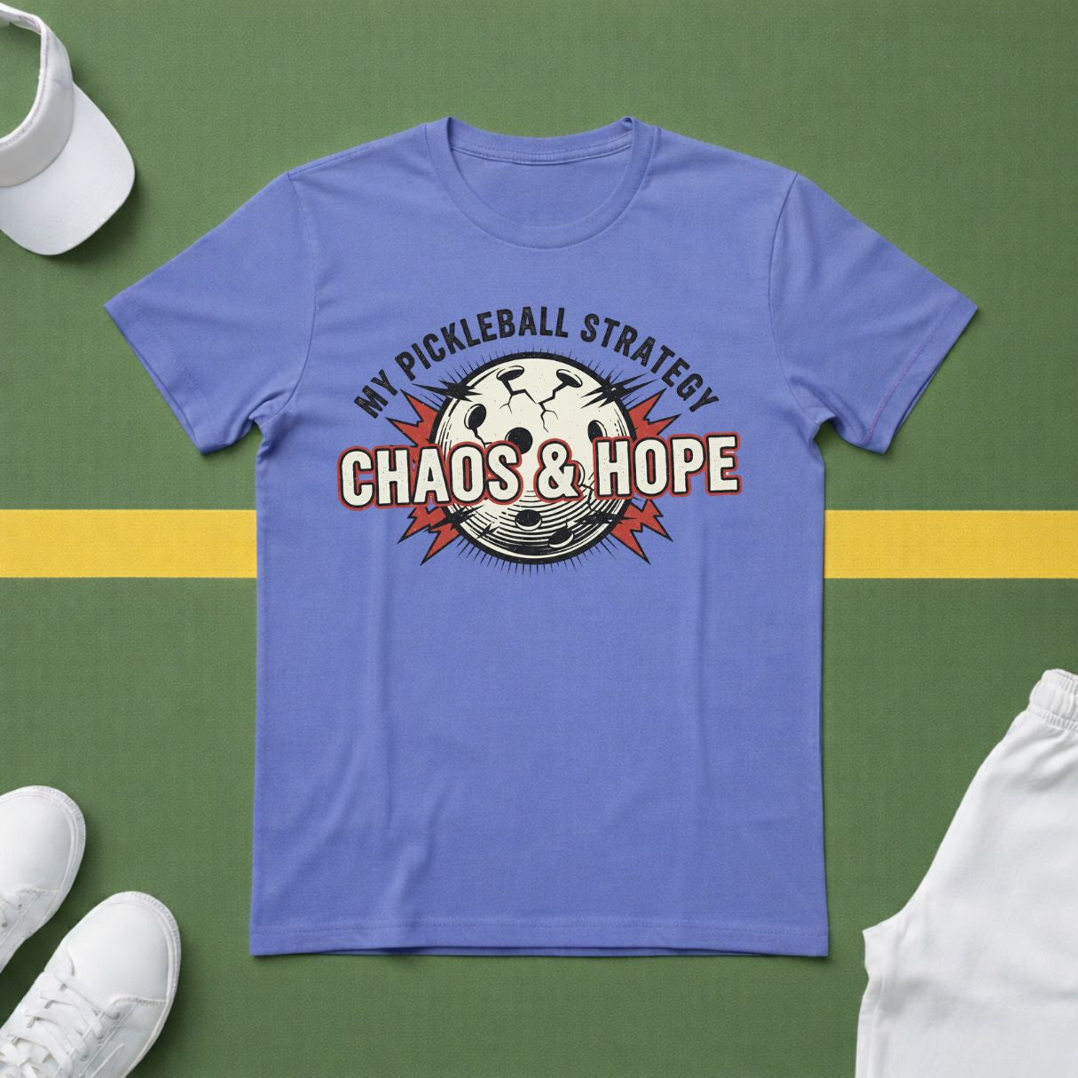 My Pickleball Strategy: Chaos and Hope T-Shirt