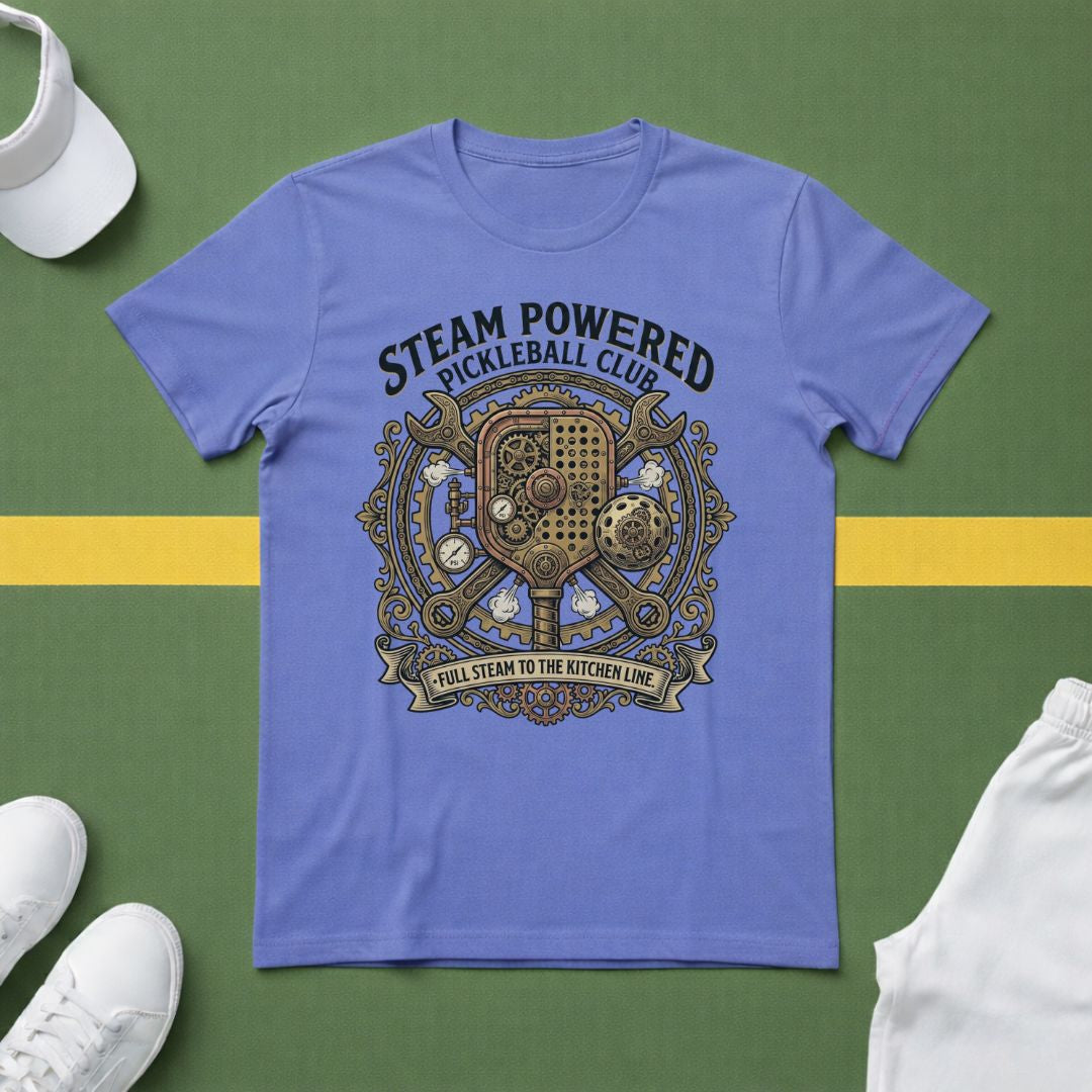 Steamed Powered Pickleball Club T-Shirt