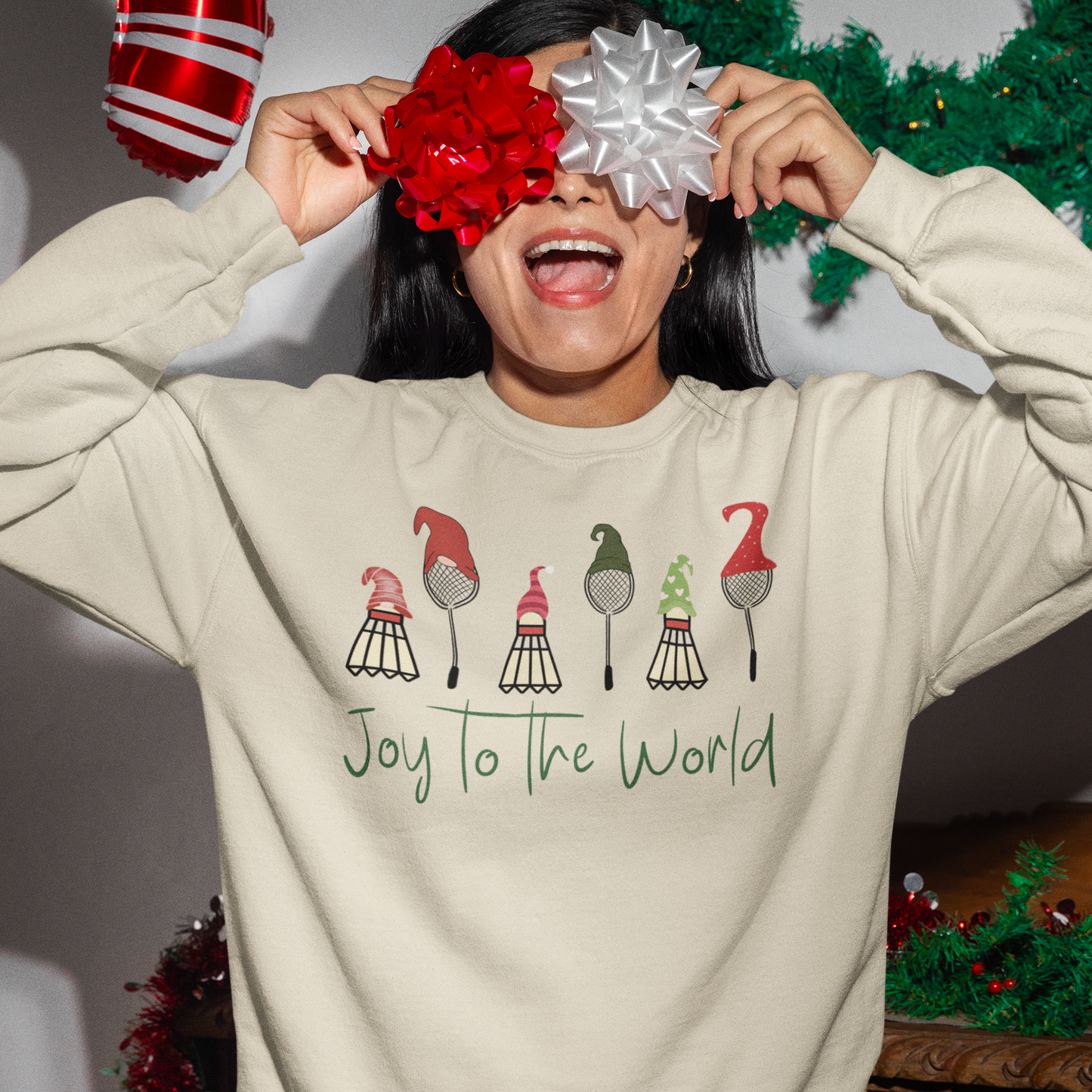 Badminton Joy to the World Sweatshirt!