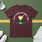 Just Living my Best Life (Pickleball Martini) T-shirt