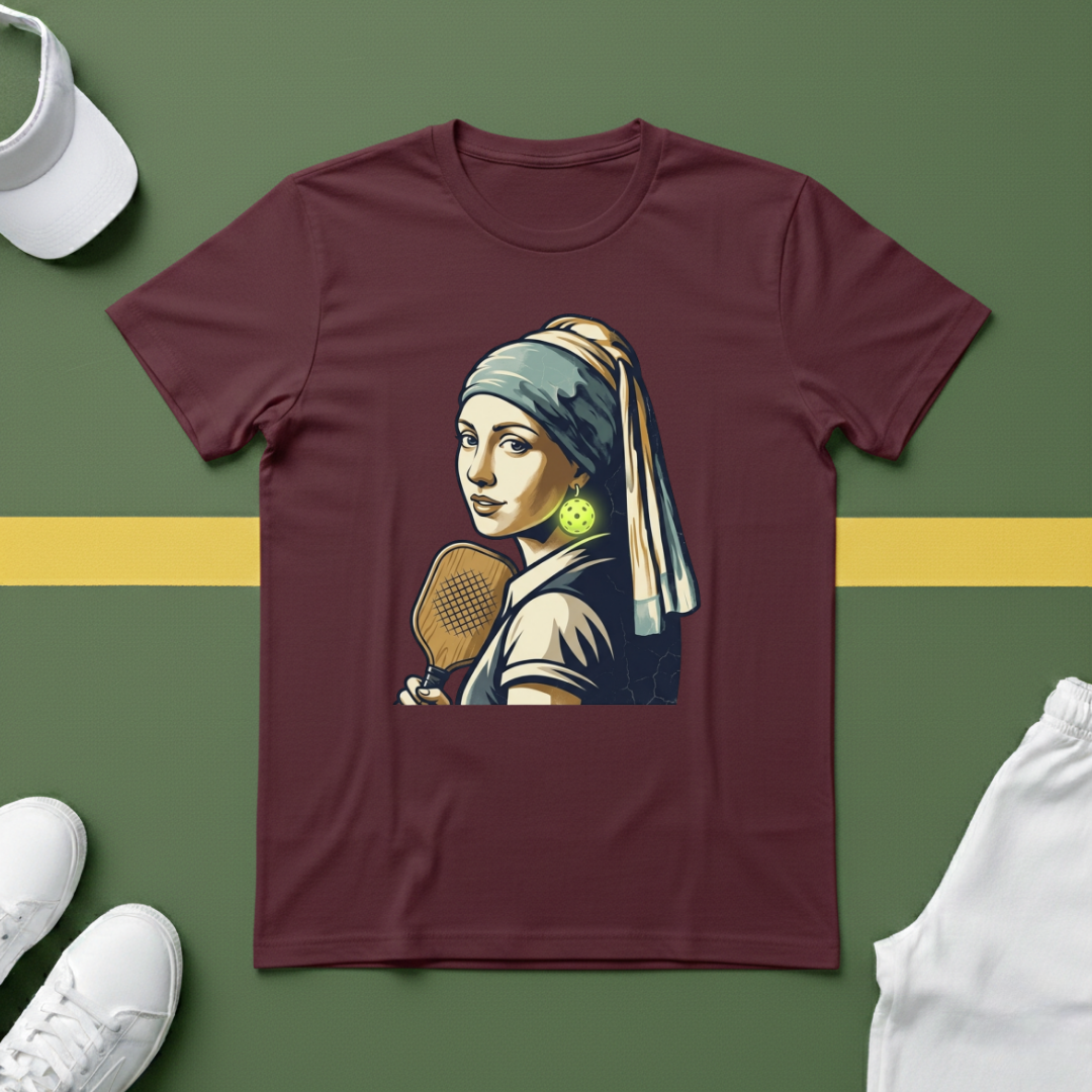 Girl with the Pickleball Earring T-Shirt