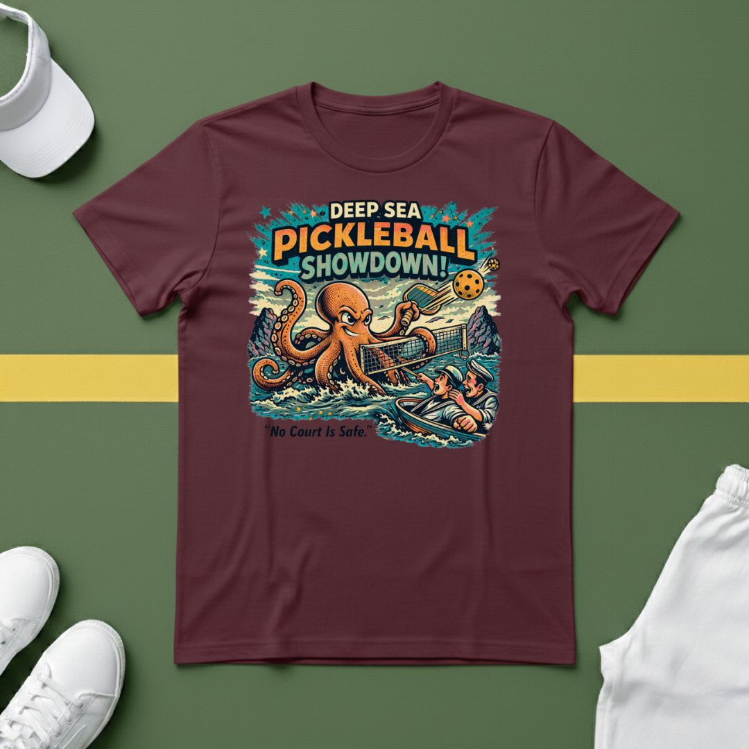 Deep Sea Pickleball Showdown T-Shirt