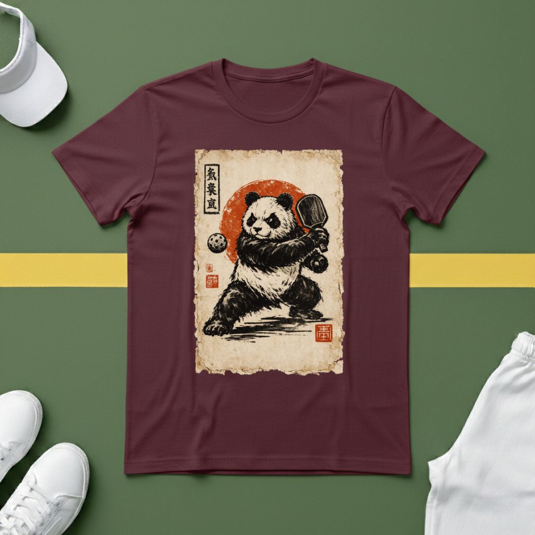 Japanese Panda Pickleball T-Shirt