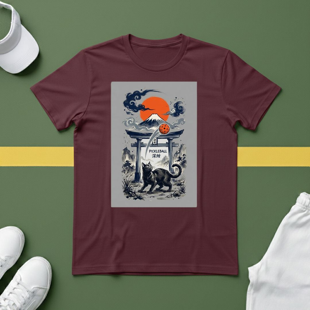 Fuji Pickleball Cat T-shirt