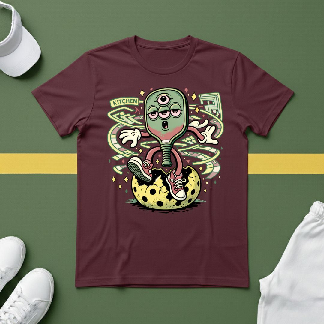 Pickleball 4 Eye Paddles Surreal T-Shirt