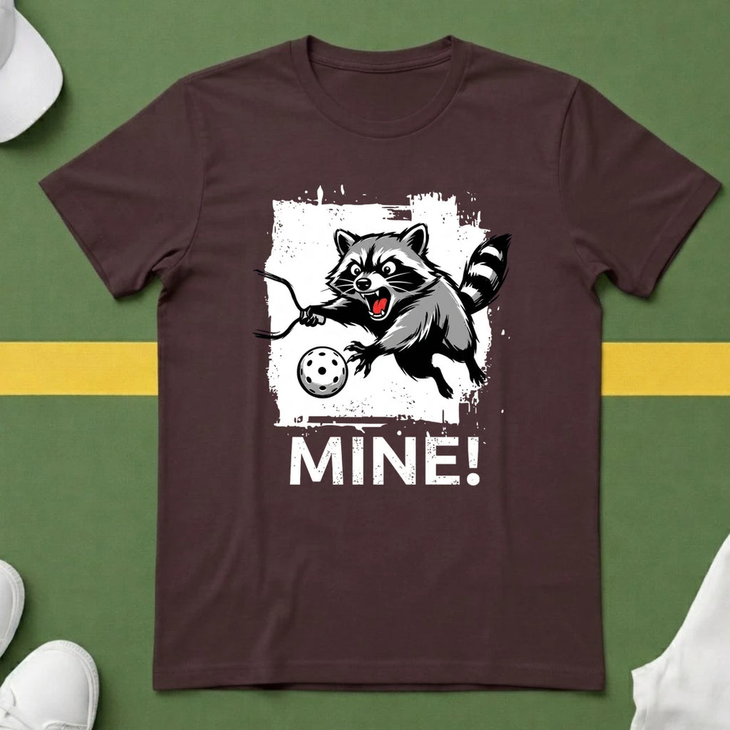 Mine! Funny Raccoon Pickleball T-Shirt