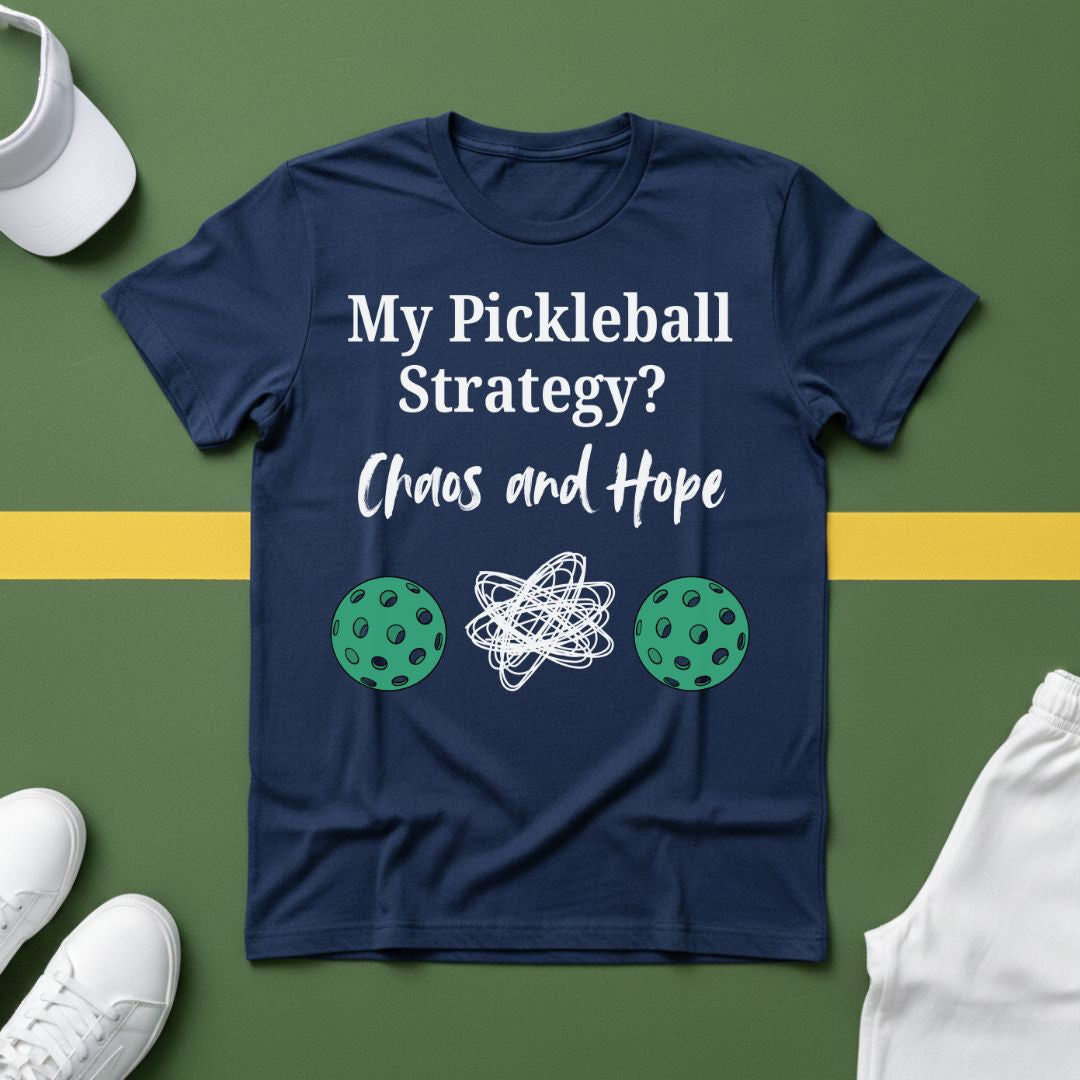 My Pickleball Strategy? Chaos and Hope T-Shirt