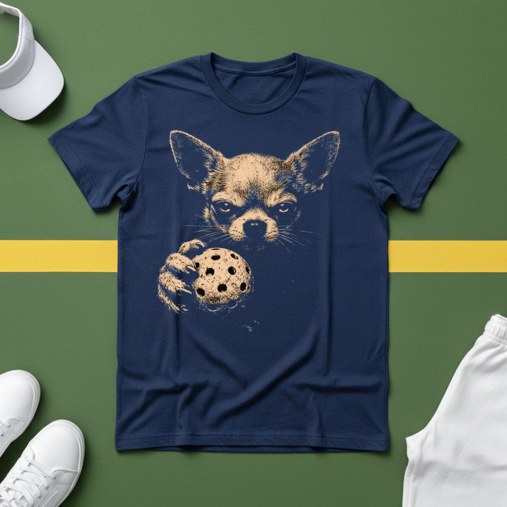 Dark Chihuahua Pickleball T-Shirt