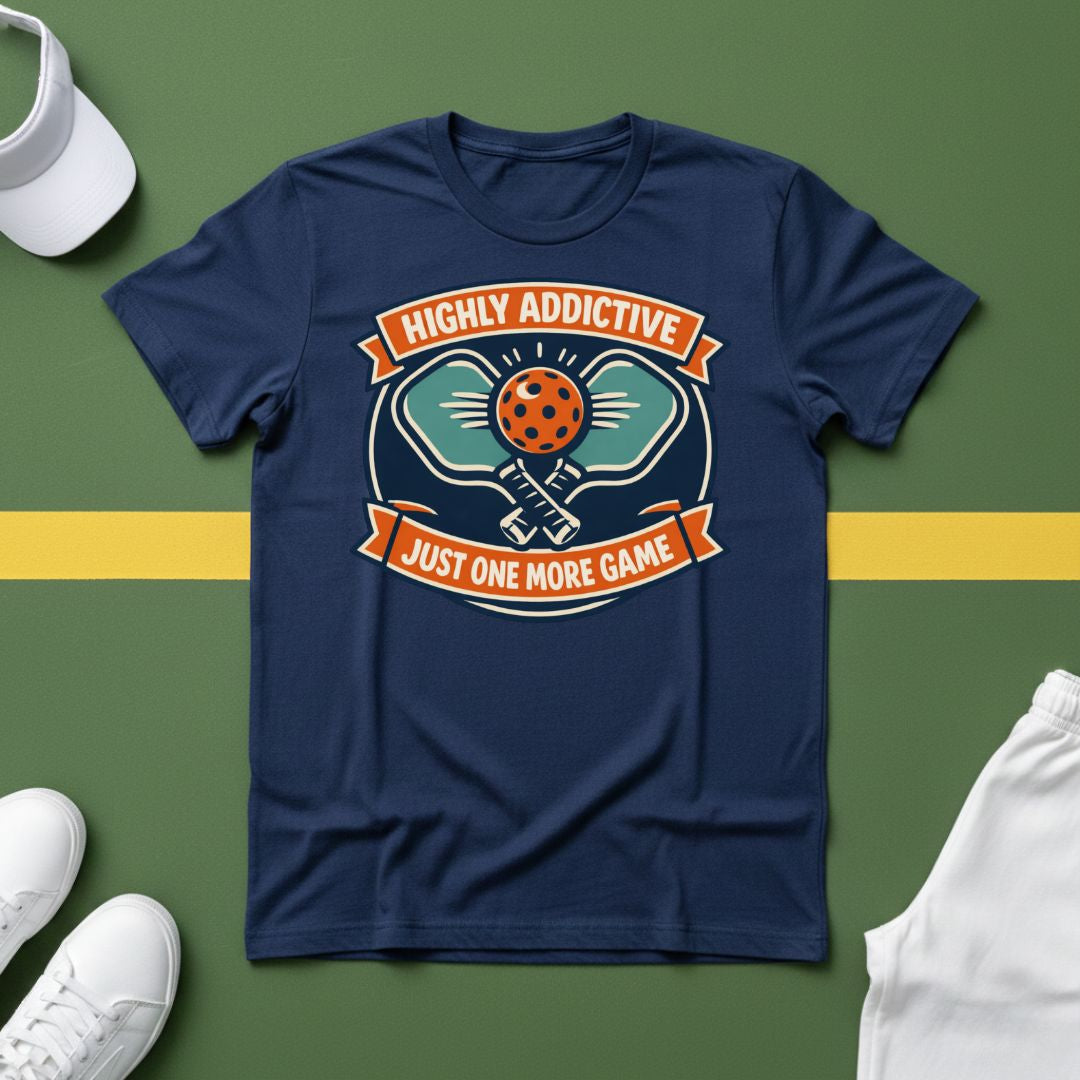 Highly Addictive, Just One More Game Pickleball T-Shirt