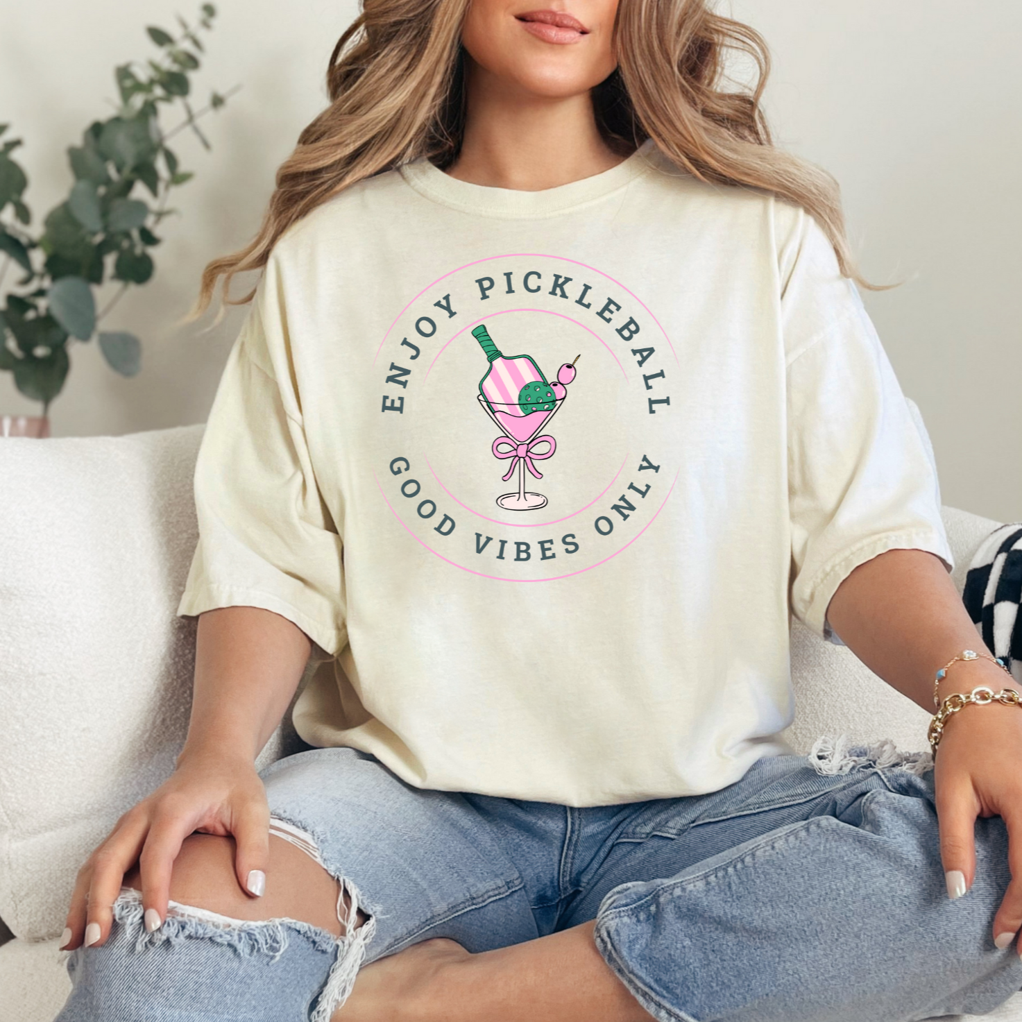 Pickleball Good Vibes Only Tee