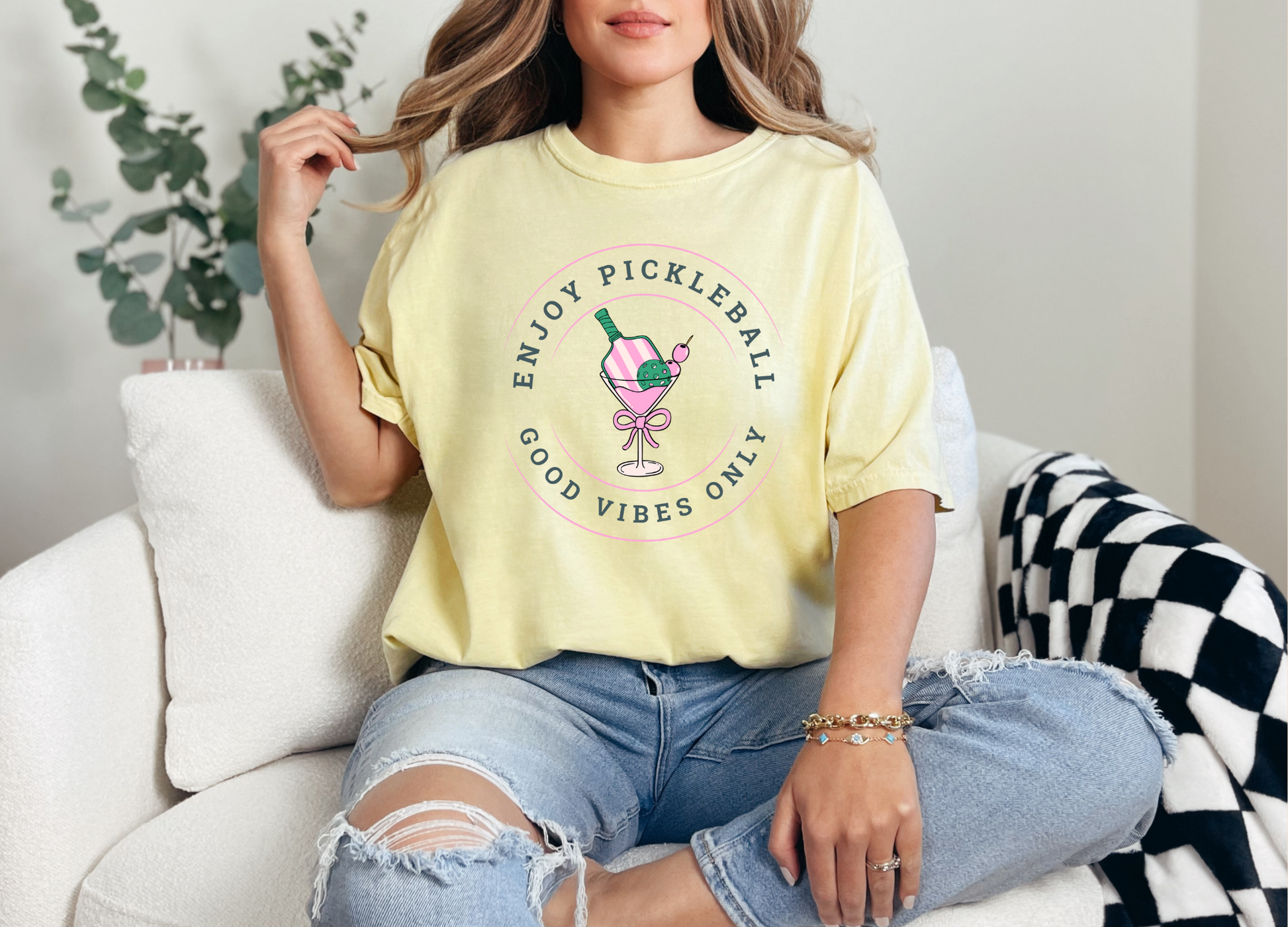 Pickleball Good Vibes Only Tee