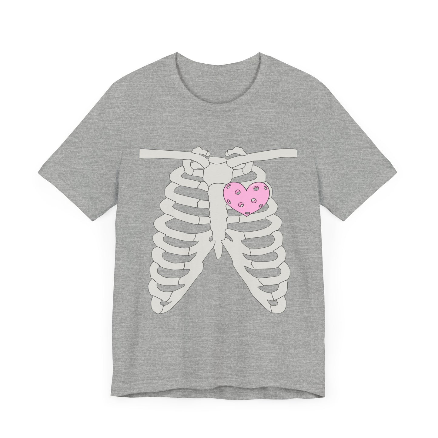 Pickleball Skeleton Heart Tee