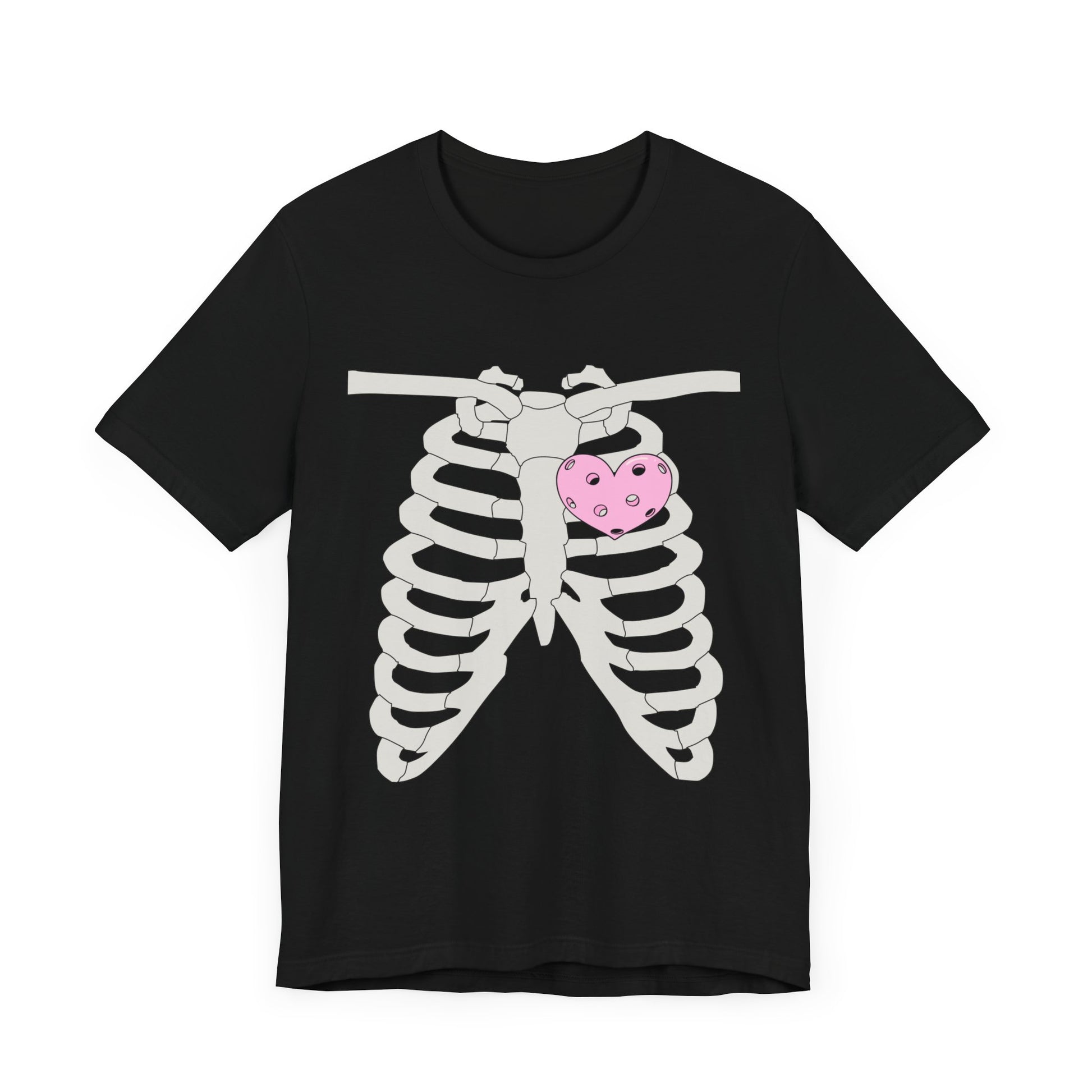 Pickleball Skeleton Heart Tee