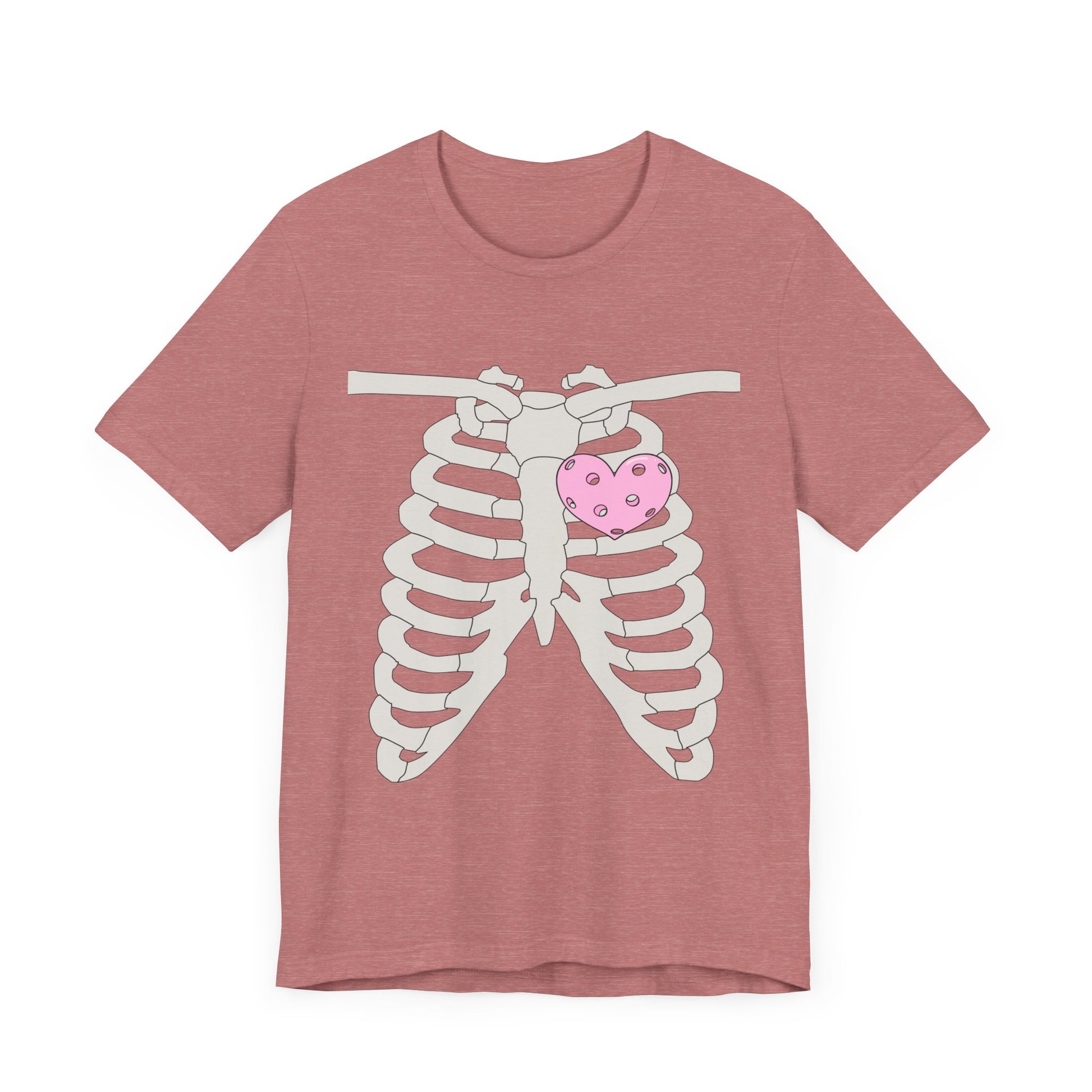 Pickleball Skeleton Heart Tee