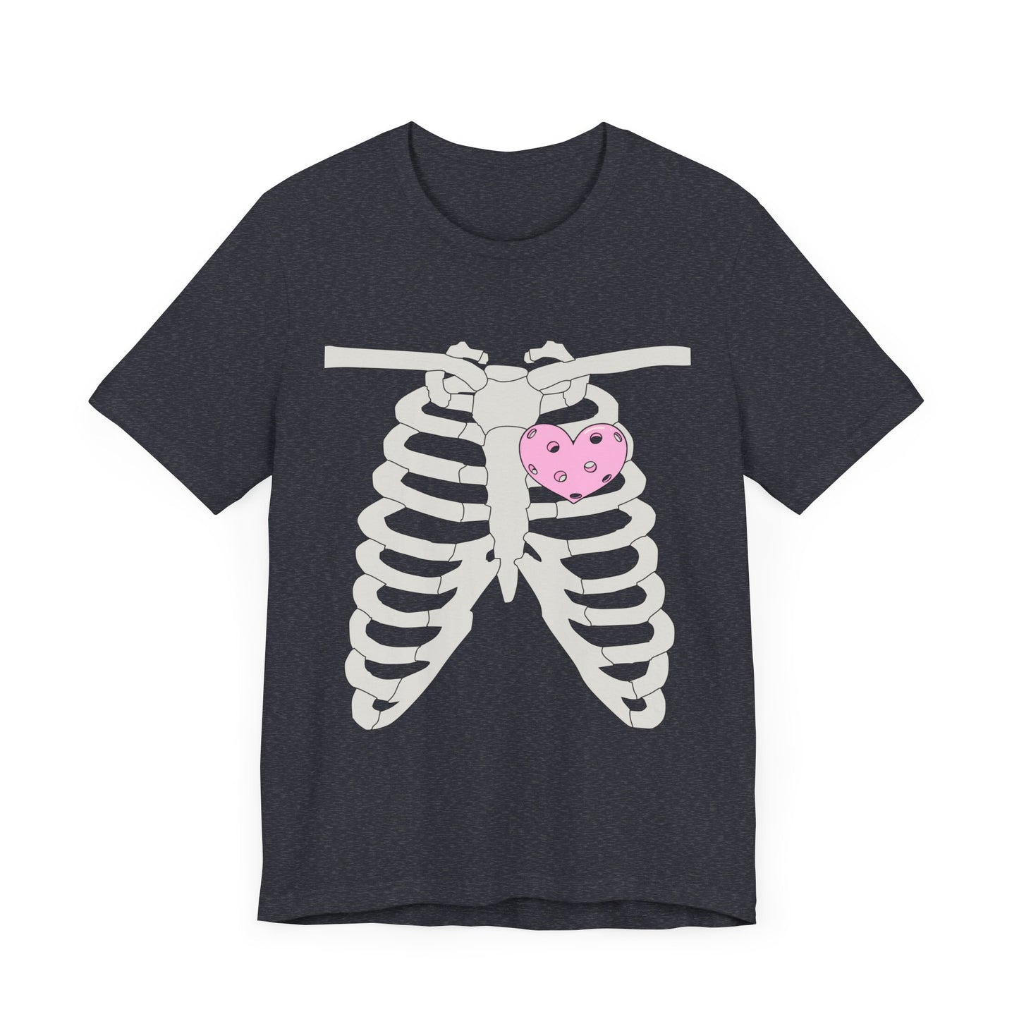 Pickleball Skeleton Heart Tee