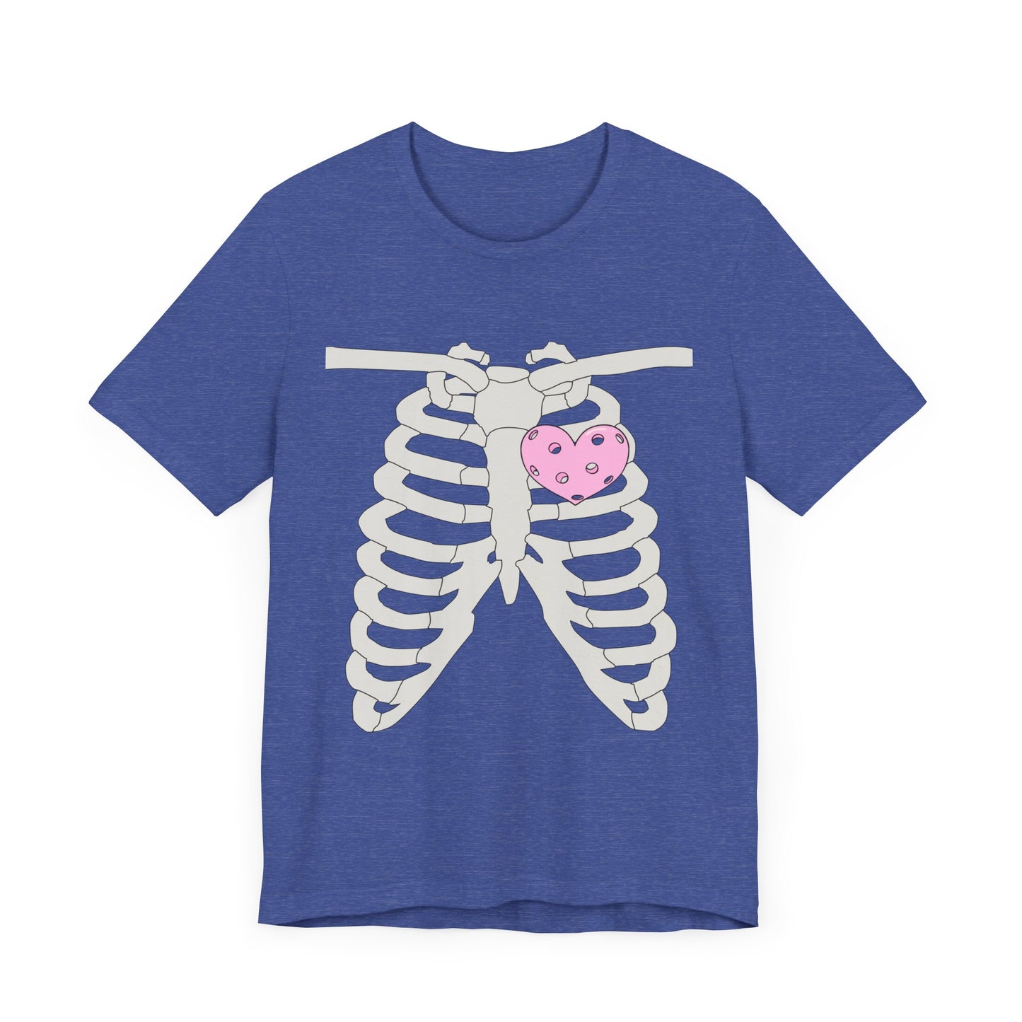 Pickleball Skeleton Heart Tee