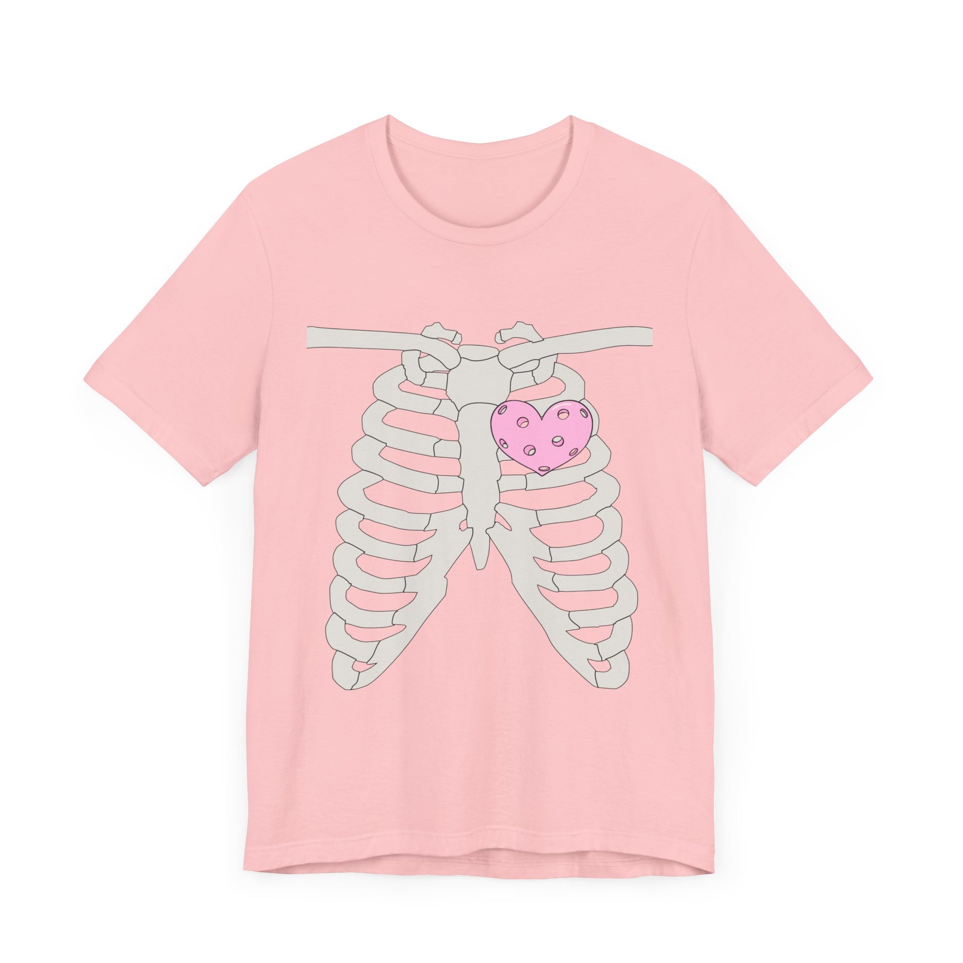 Pickleball Skeleton Heart Tee