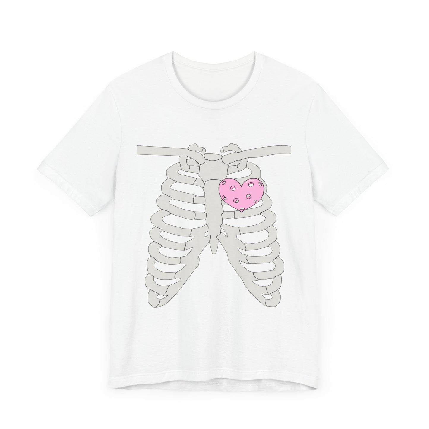 Pickleball Skeleton Heart Tee